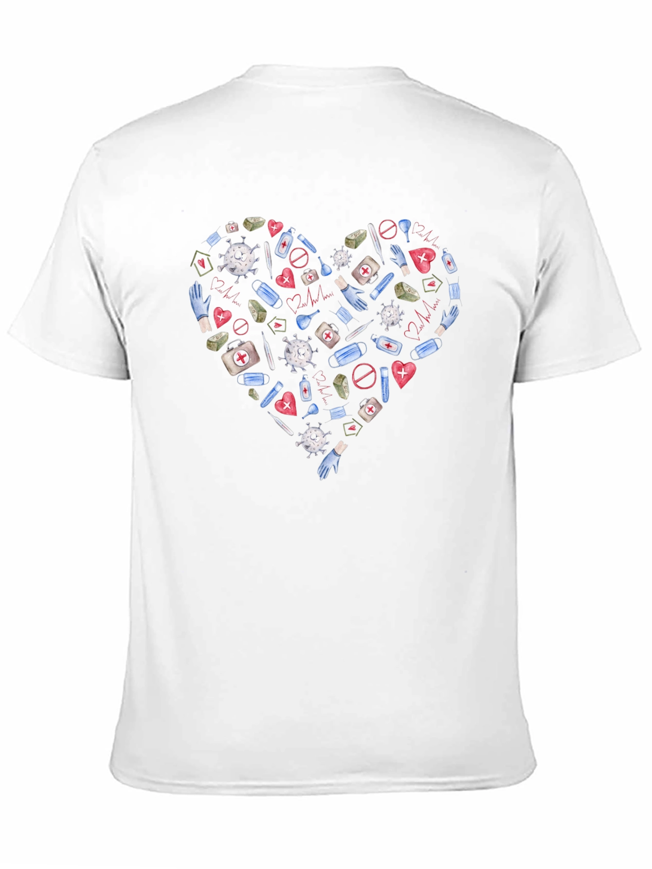 Healthcare Hero Heart T-Shirt - Support Medical Staff