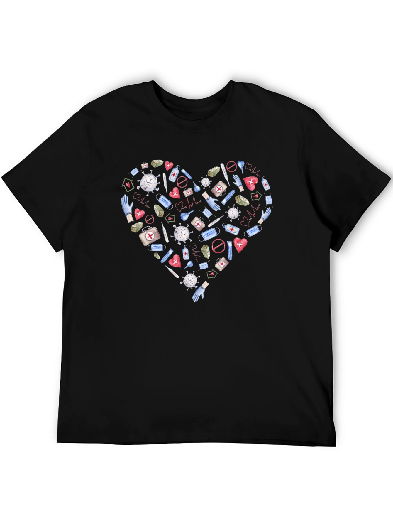 Healthcare Hero Heart T-Shirt - Support Medical Staff