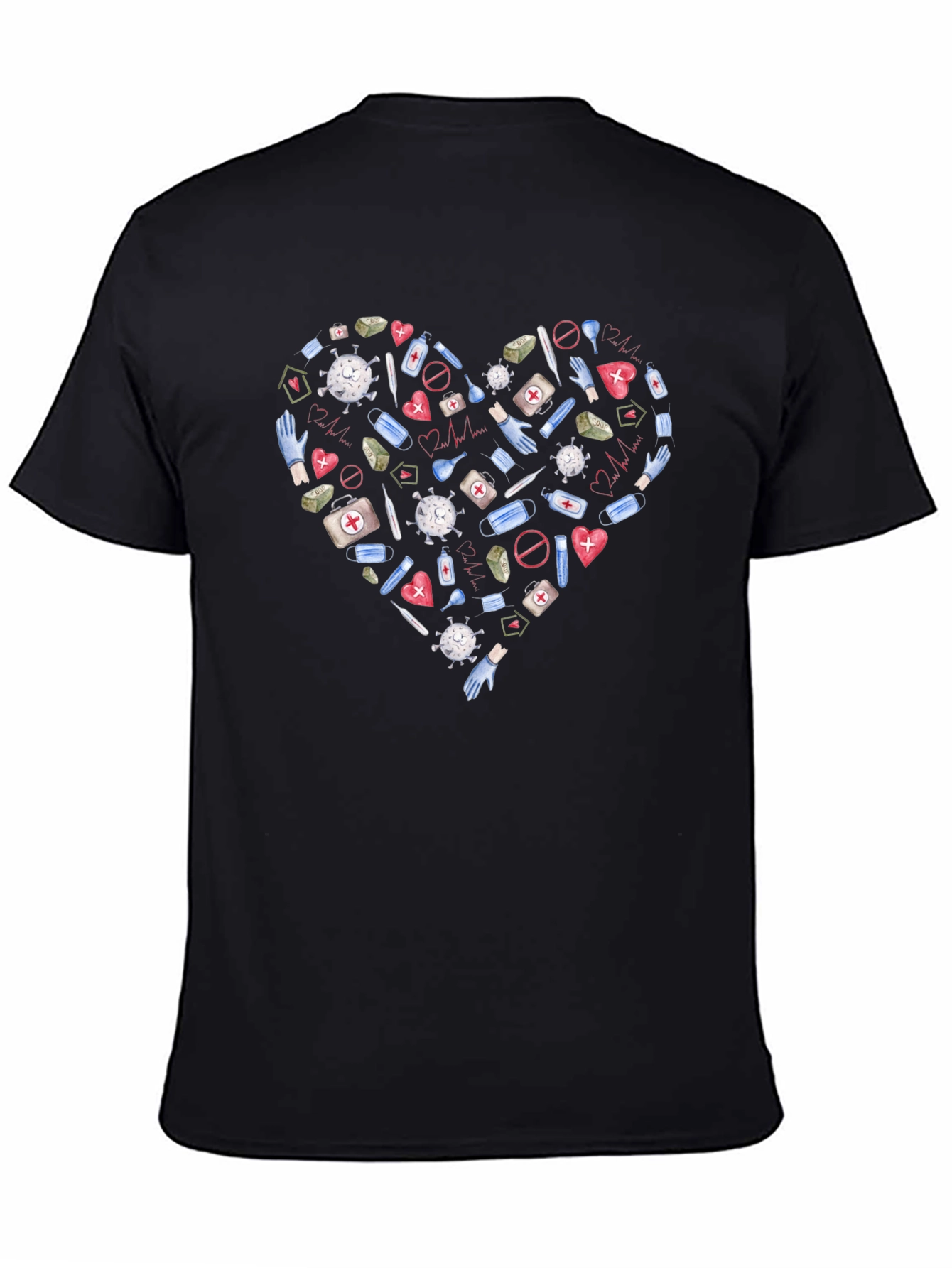 Healthcare Hero Heart T-Shirt - Support Medical Staff