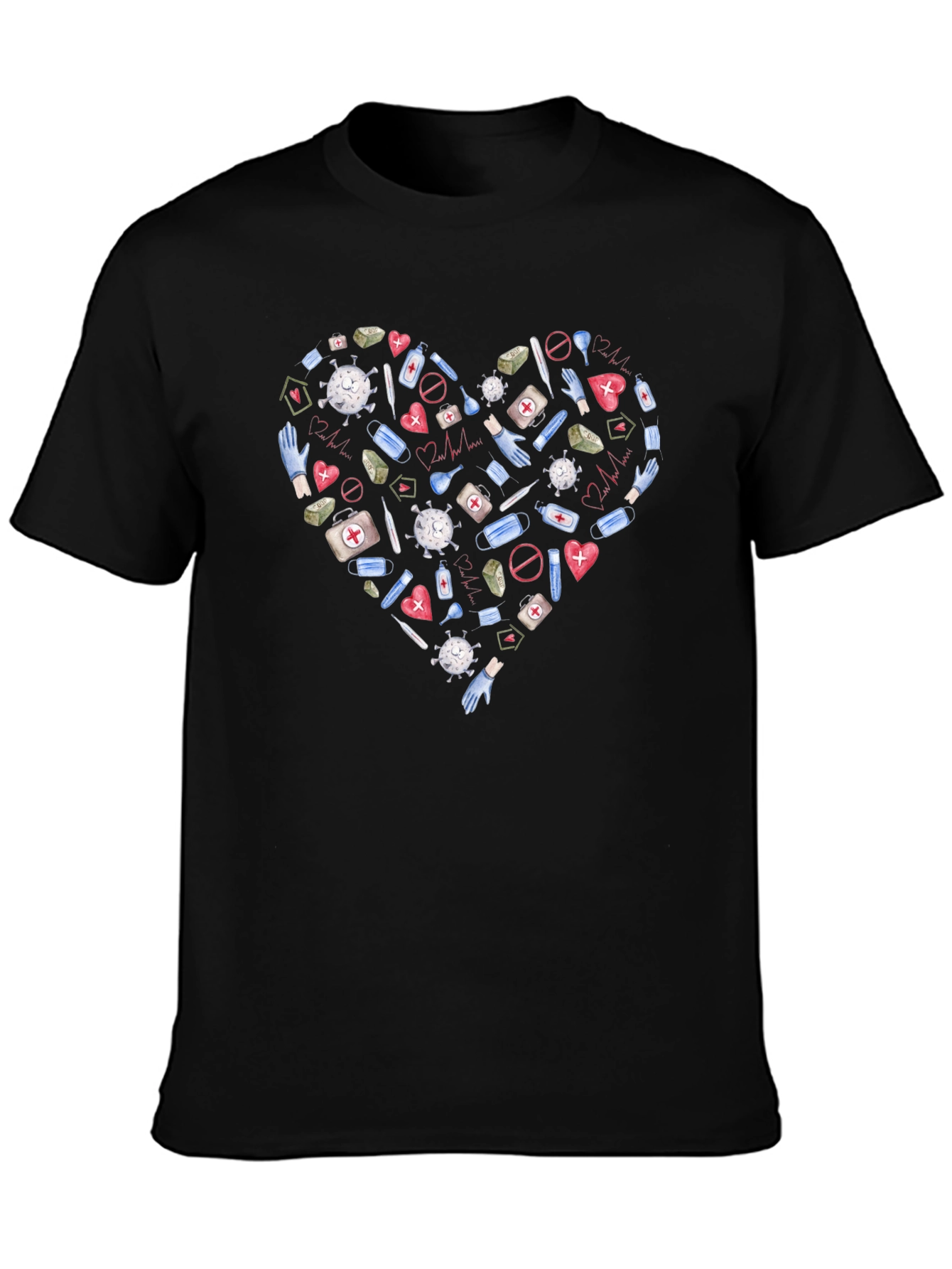 Healthcare Hero Heart T-Shirt - Support Medical Staff