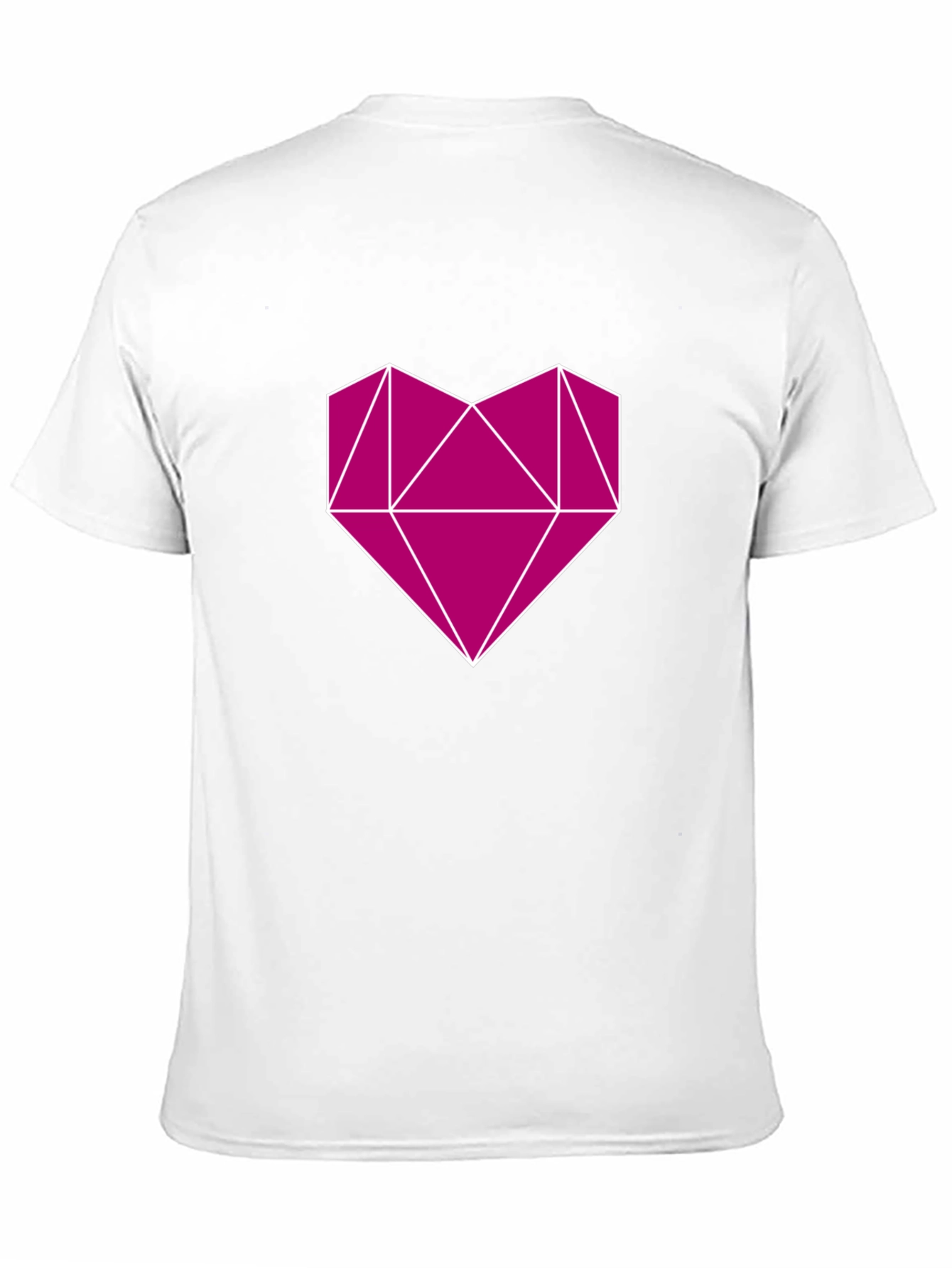 Geometric Heart Graphic Tee - Modern Style