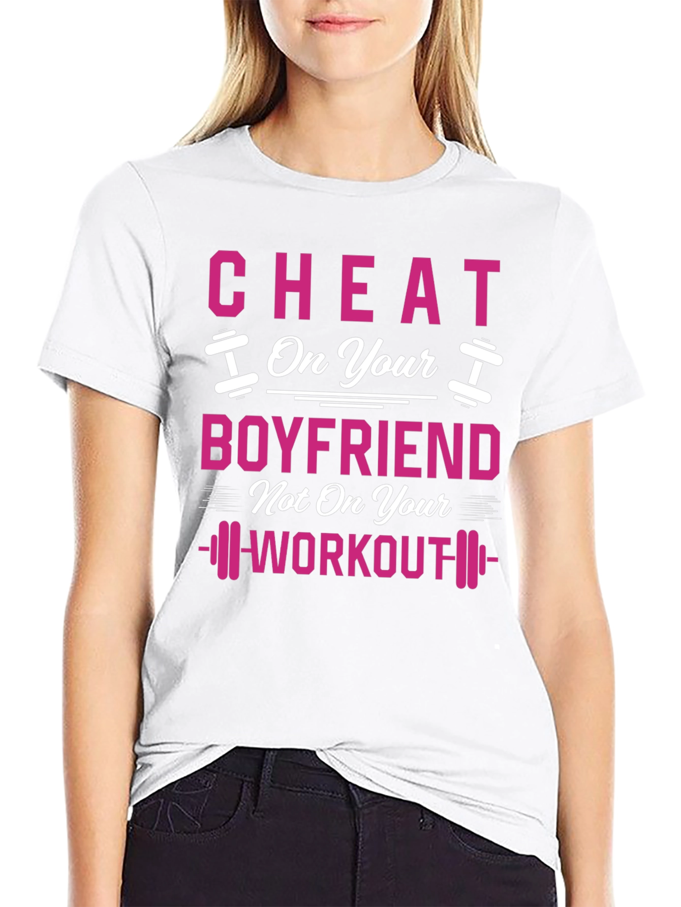 Cheat On Your Boyfriend Workout Gym T-Shirt