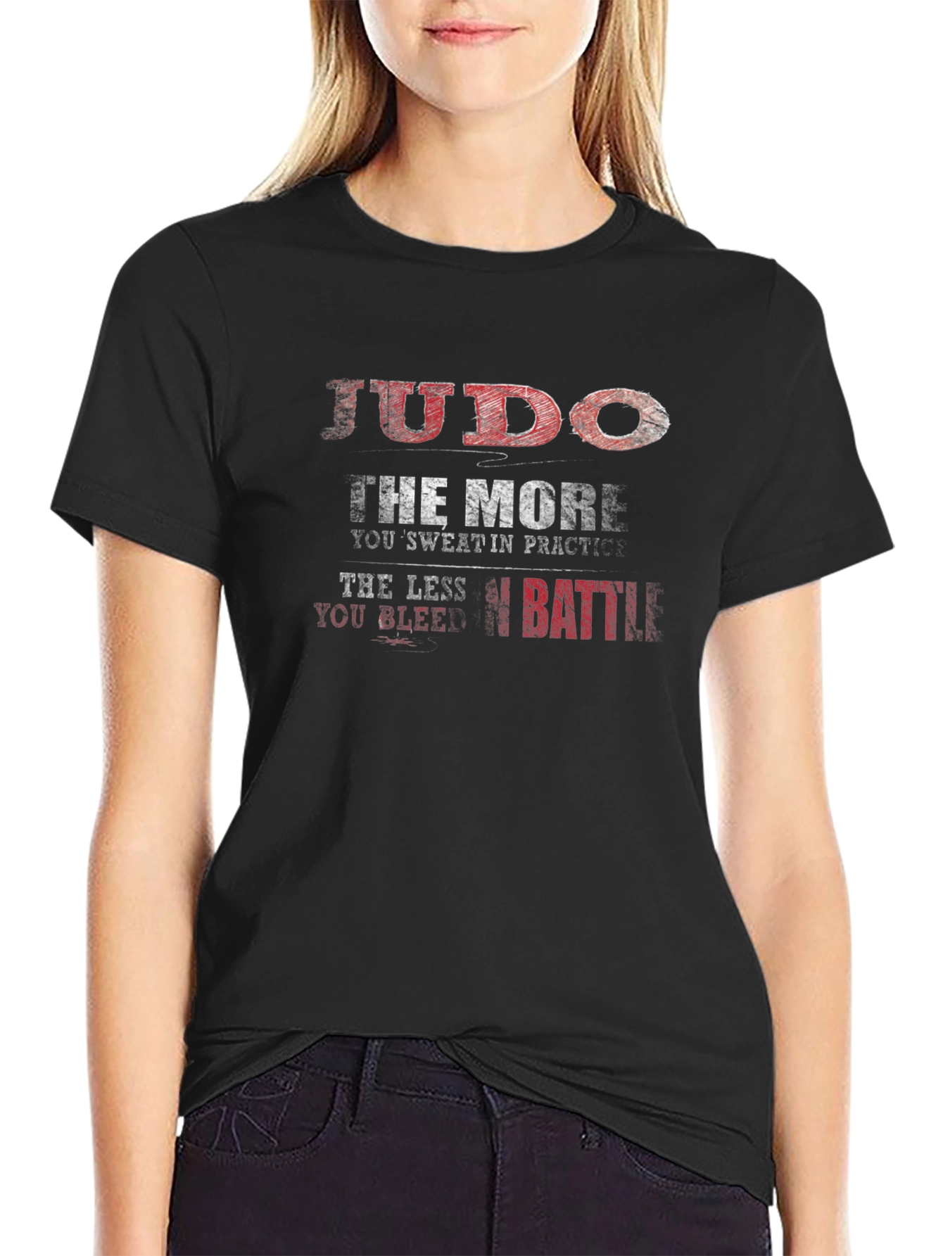 Judo Practice Quote Black T-Shirt
