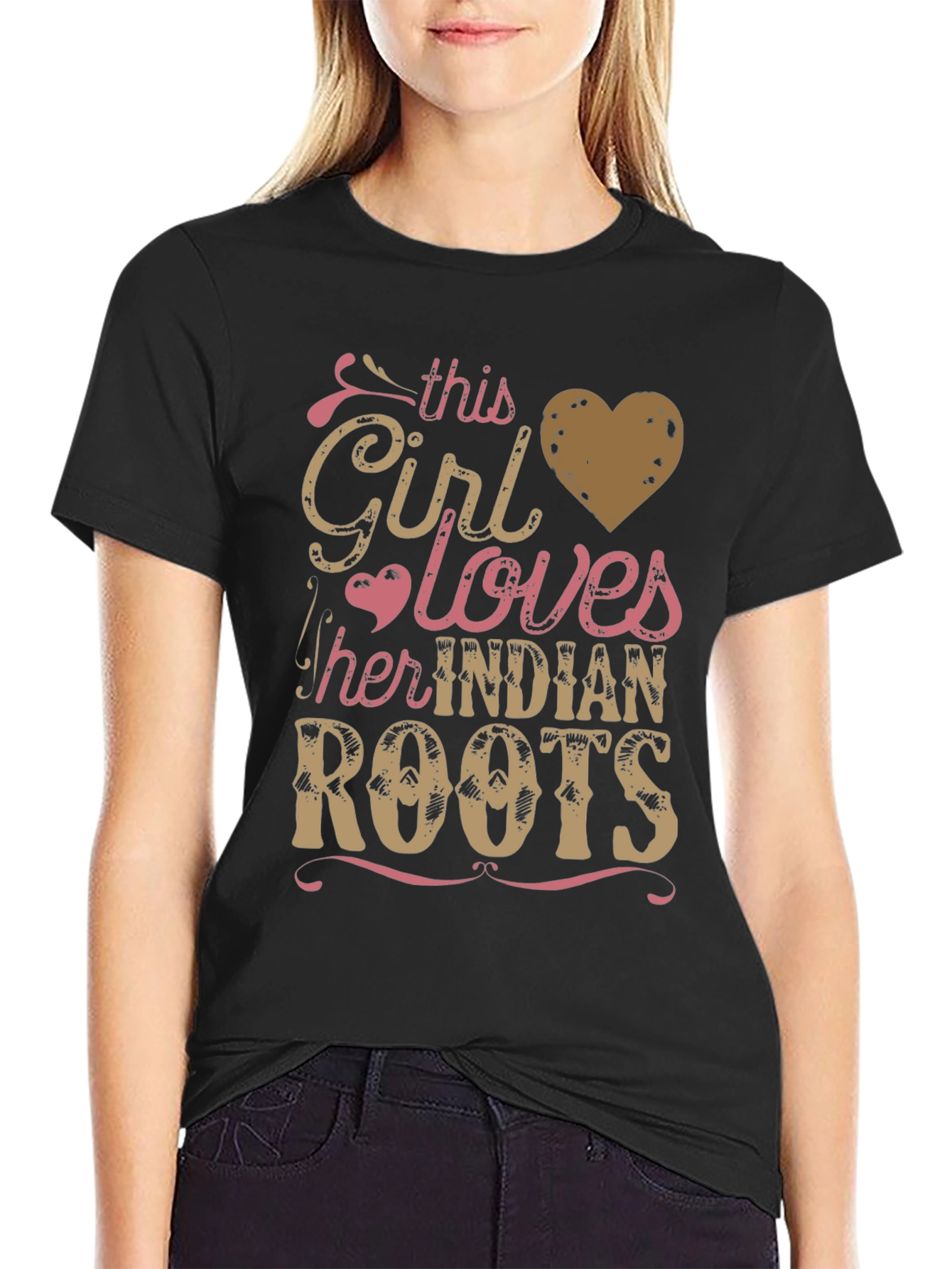 Girl Loves Indian Roots Graphic Tee