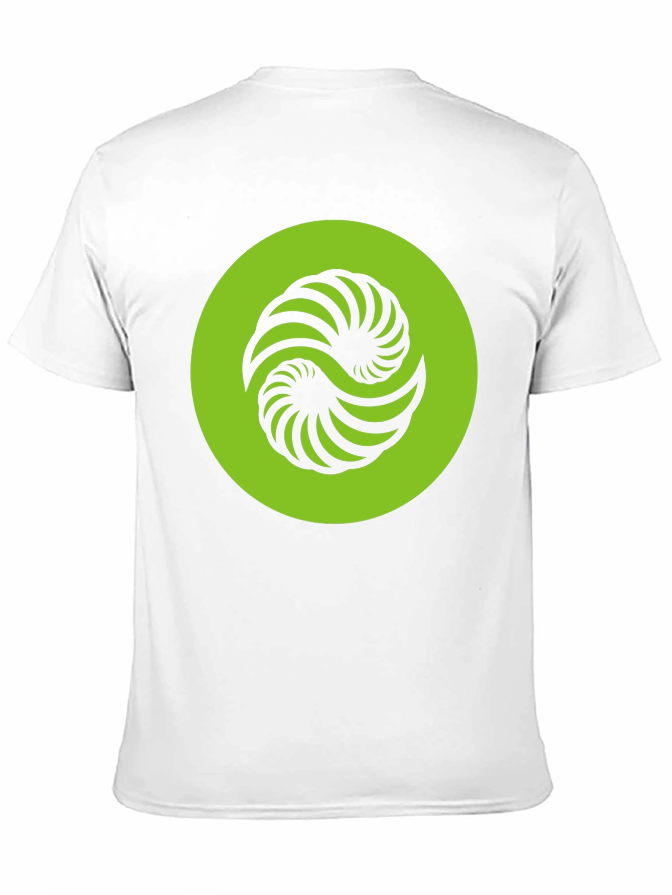 Abstract Yin Yang Graphic Tee - Black