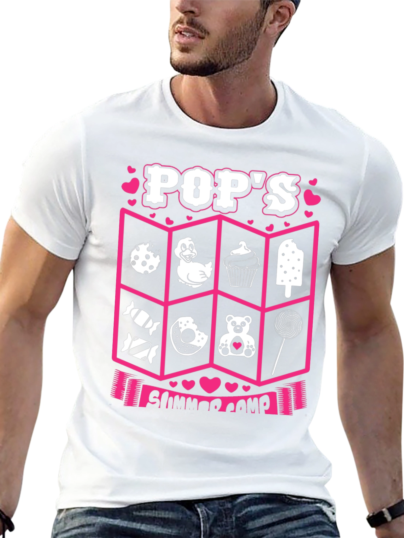Pops Summer Camp Black T-Shirt