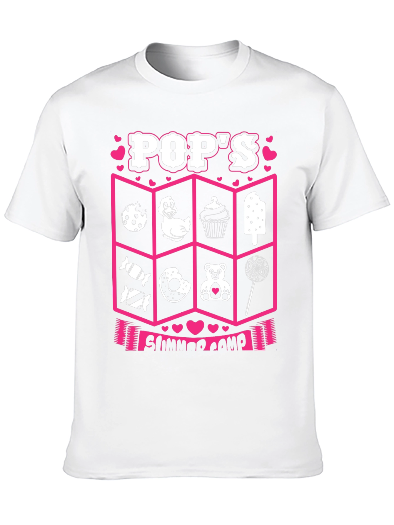 Pops Summer Camp Black T-Shirt