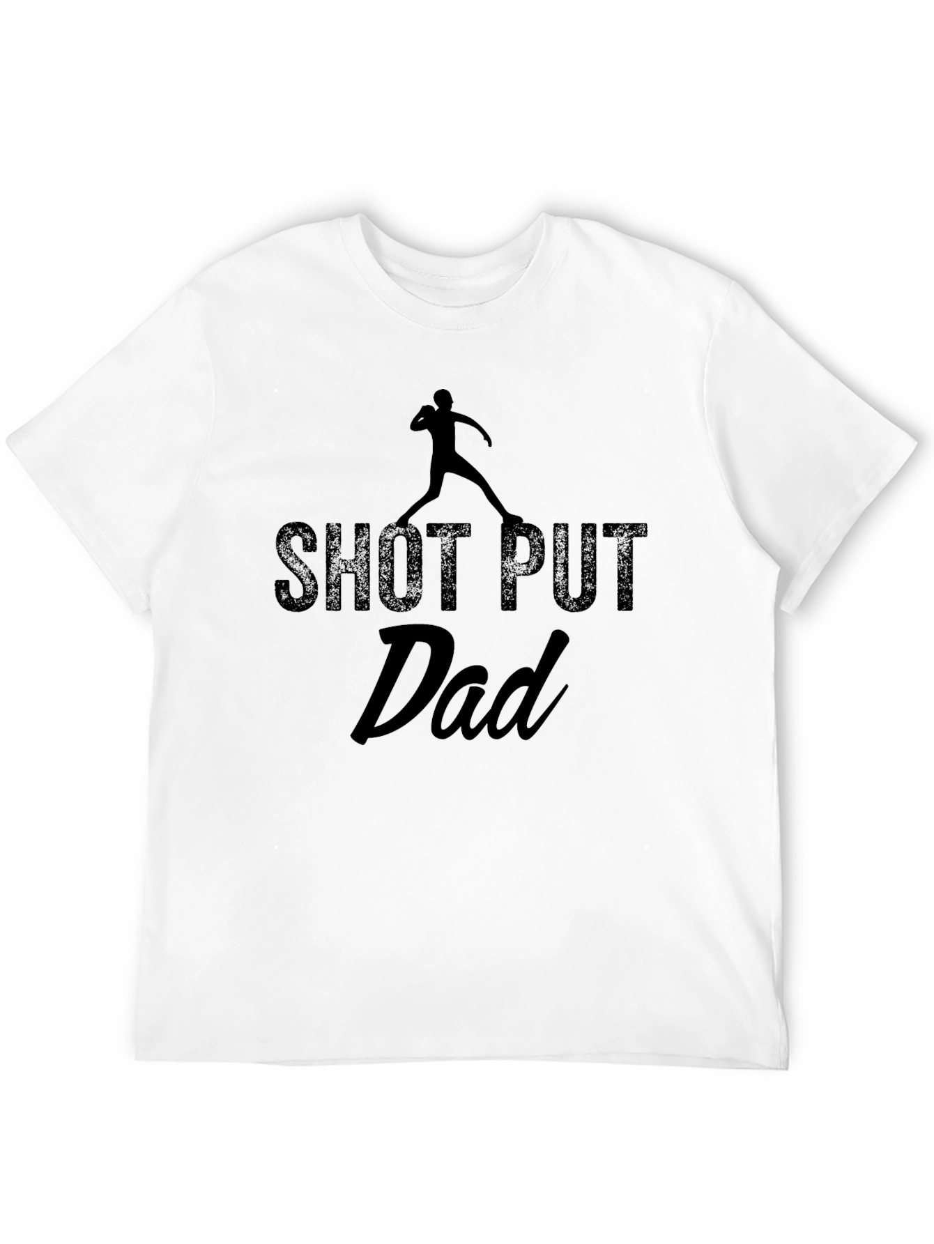 Shot Put Dad T-Shirt - Black Graphic Tee