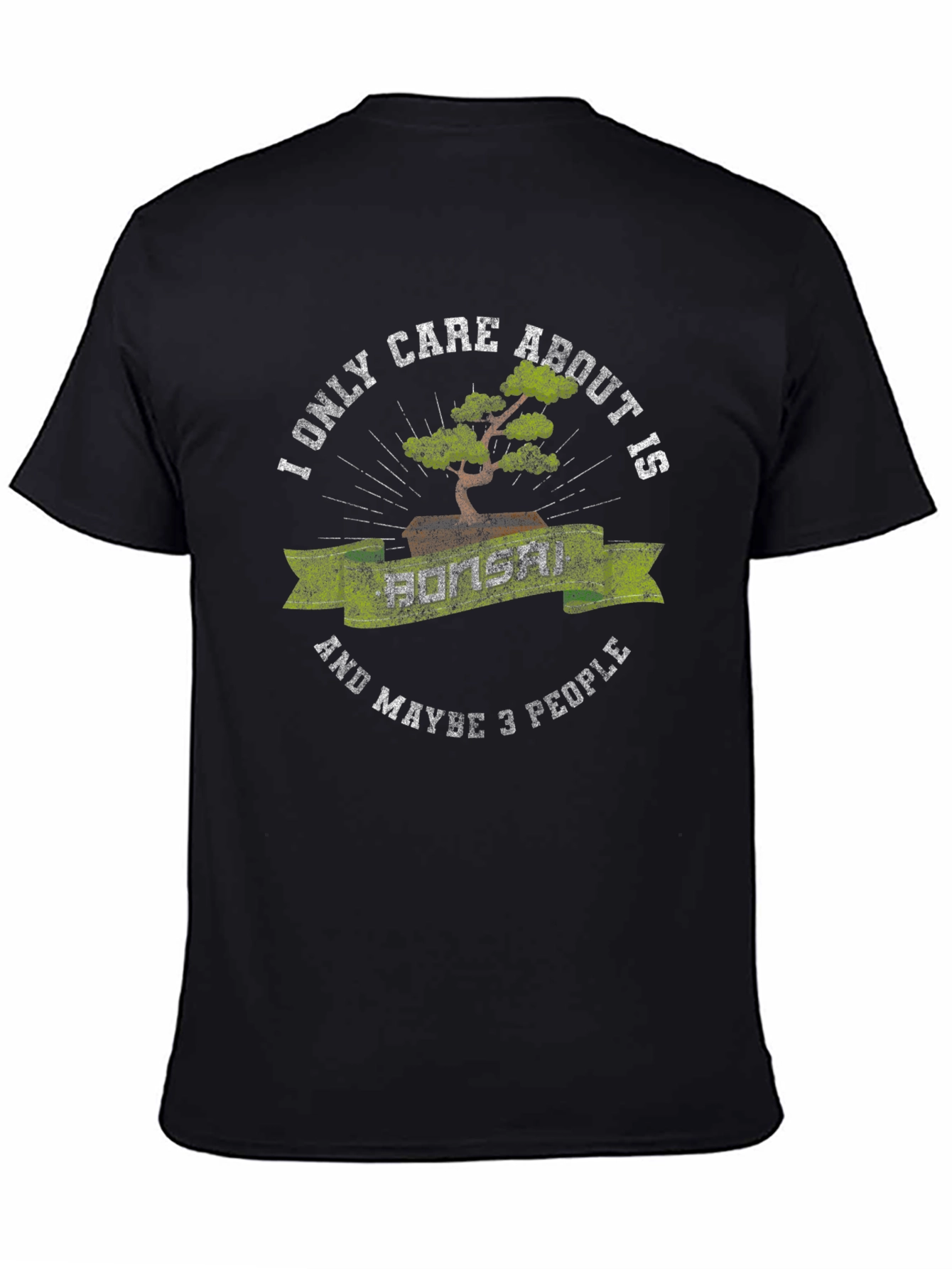 Bonsai and 3 People Graphic T-Shirt