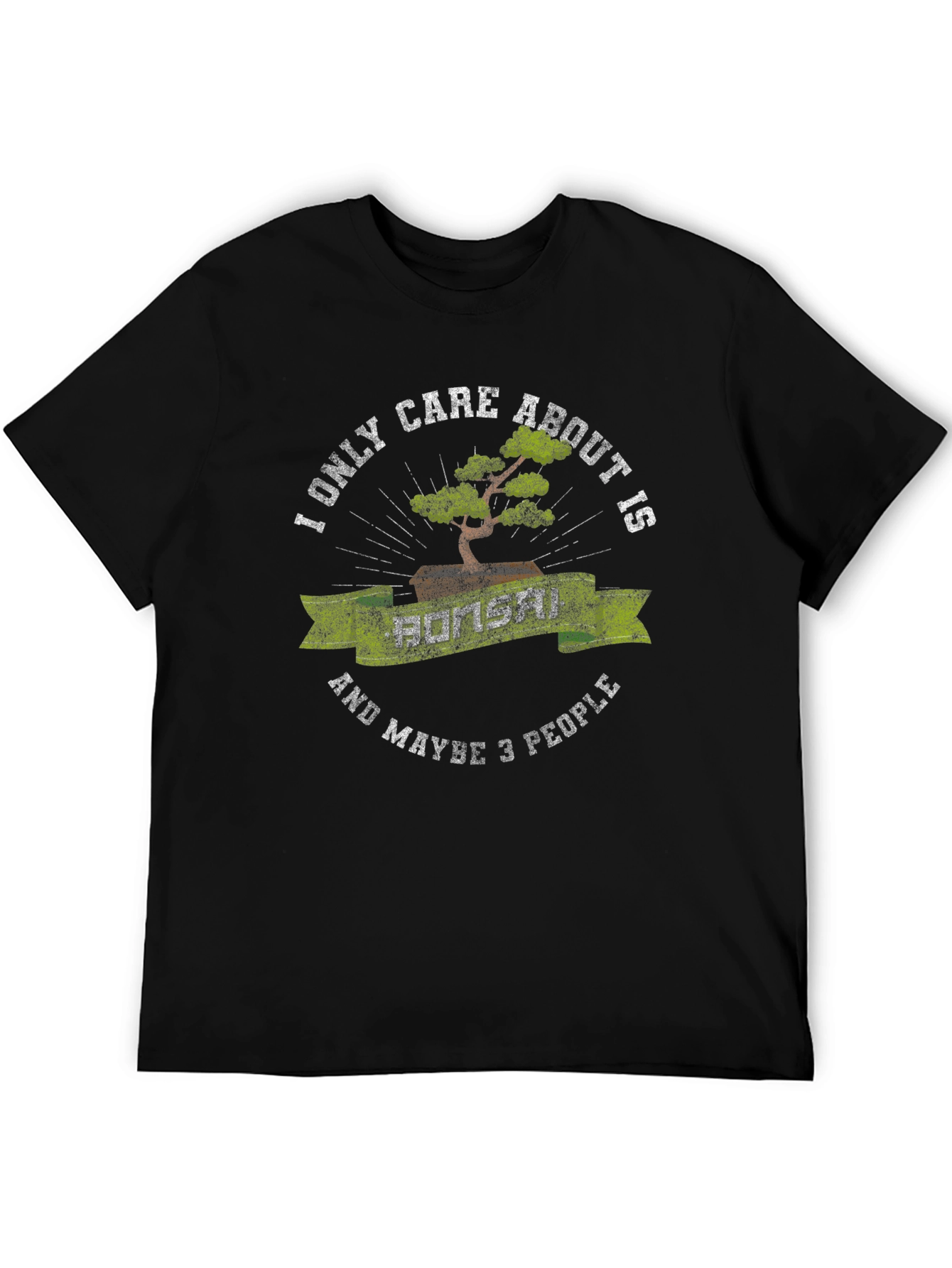 Bonsai and 3 People Graphic T-Shirt