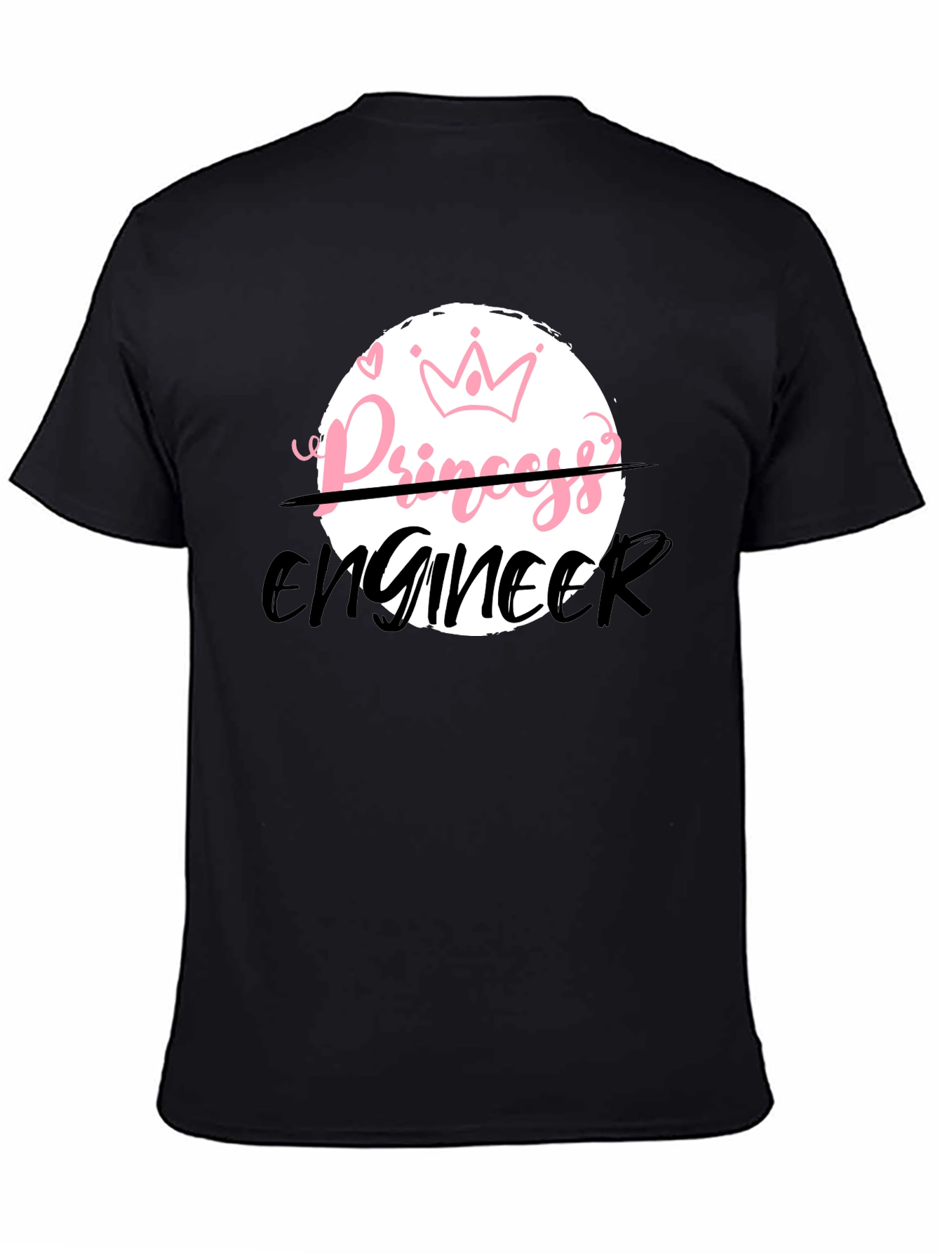 Princess Engineer Black T-Shirt