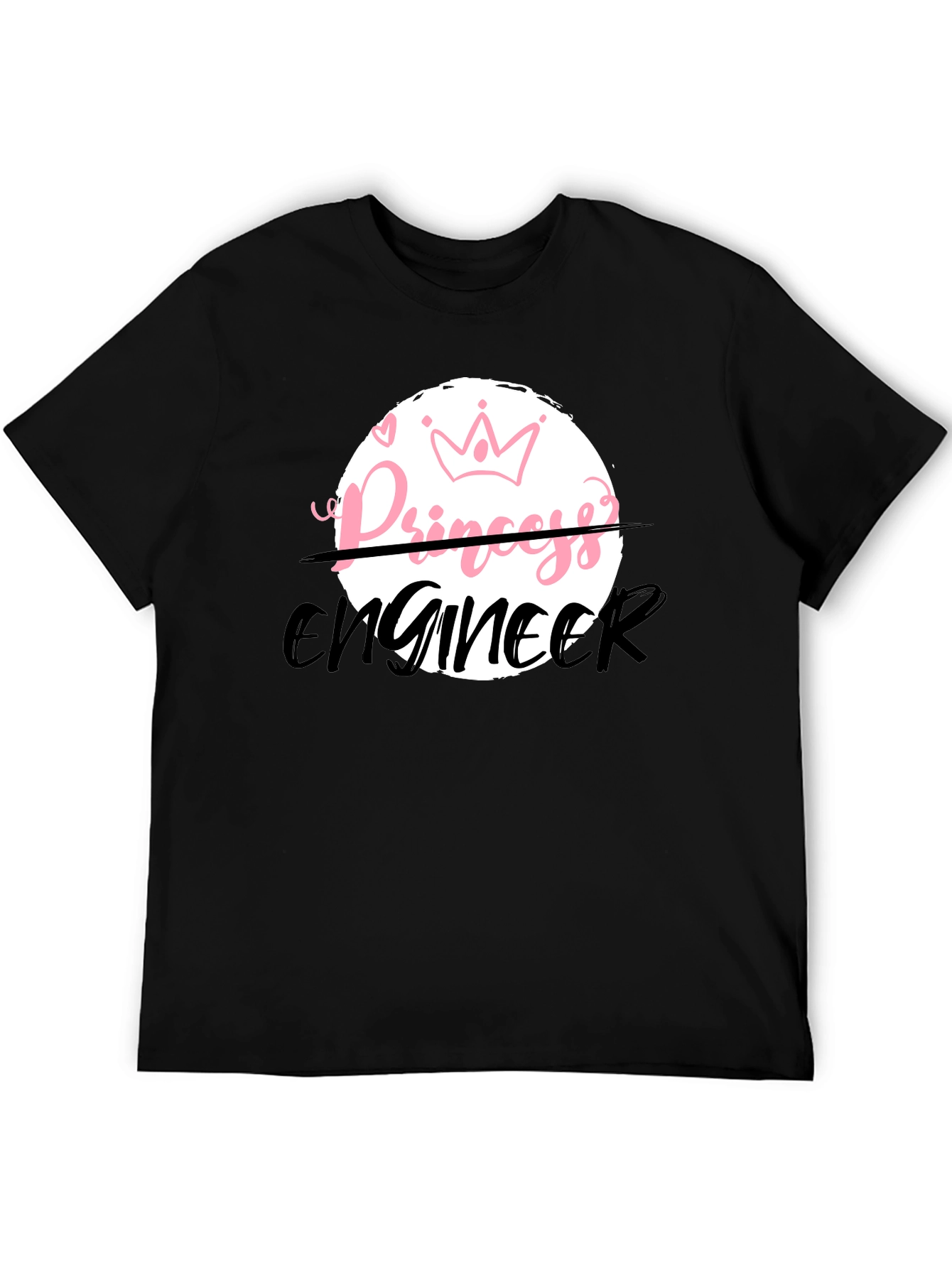 Princess Engineer Black T-Shirt