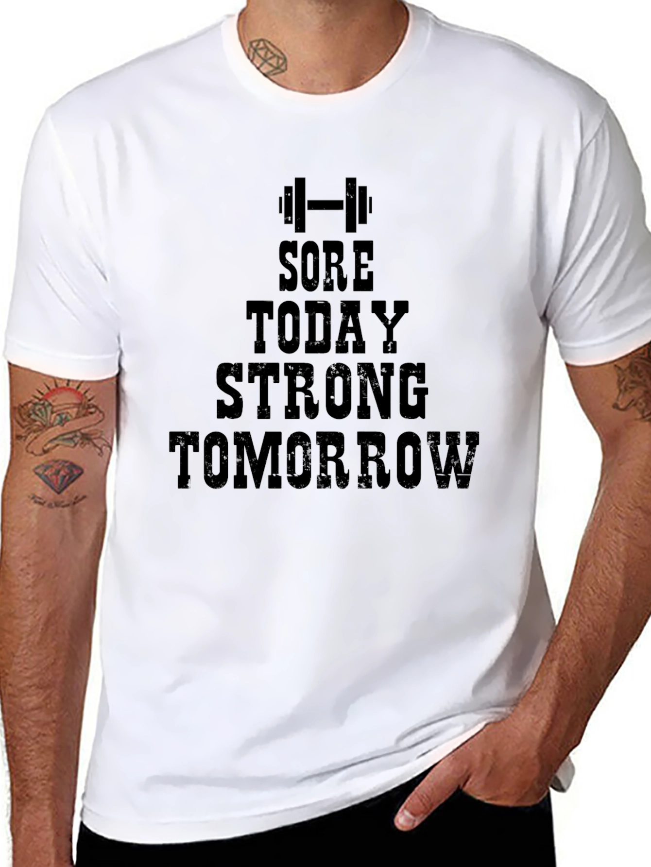 Sore Today Strong Tomorrow Mens Black T-Shirt