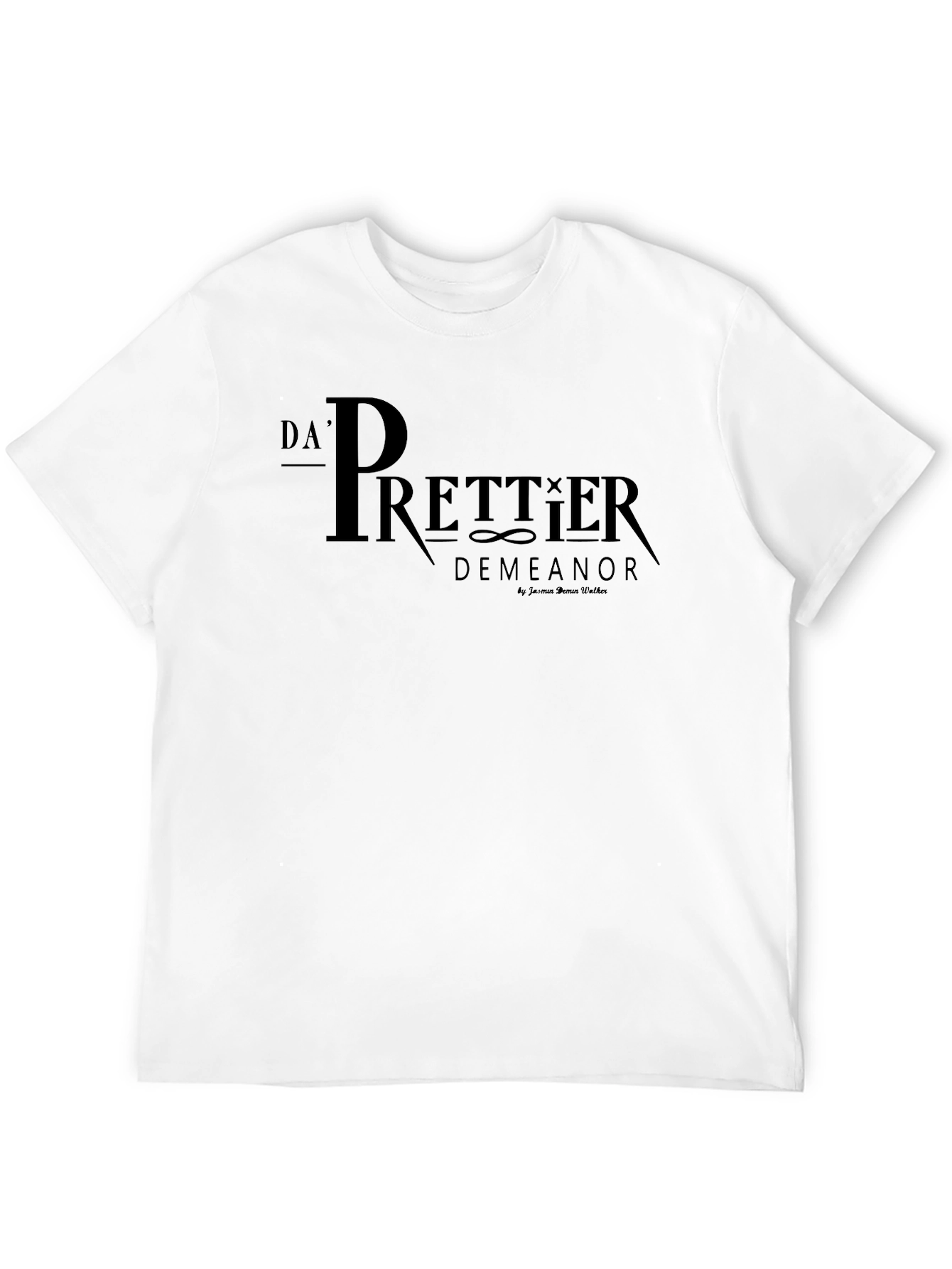 Da Prettier Demeanor Black Graphic T-Shirt