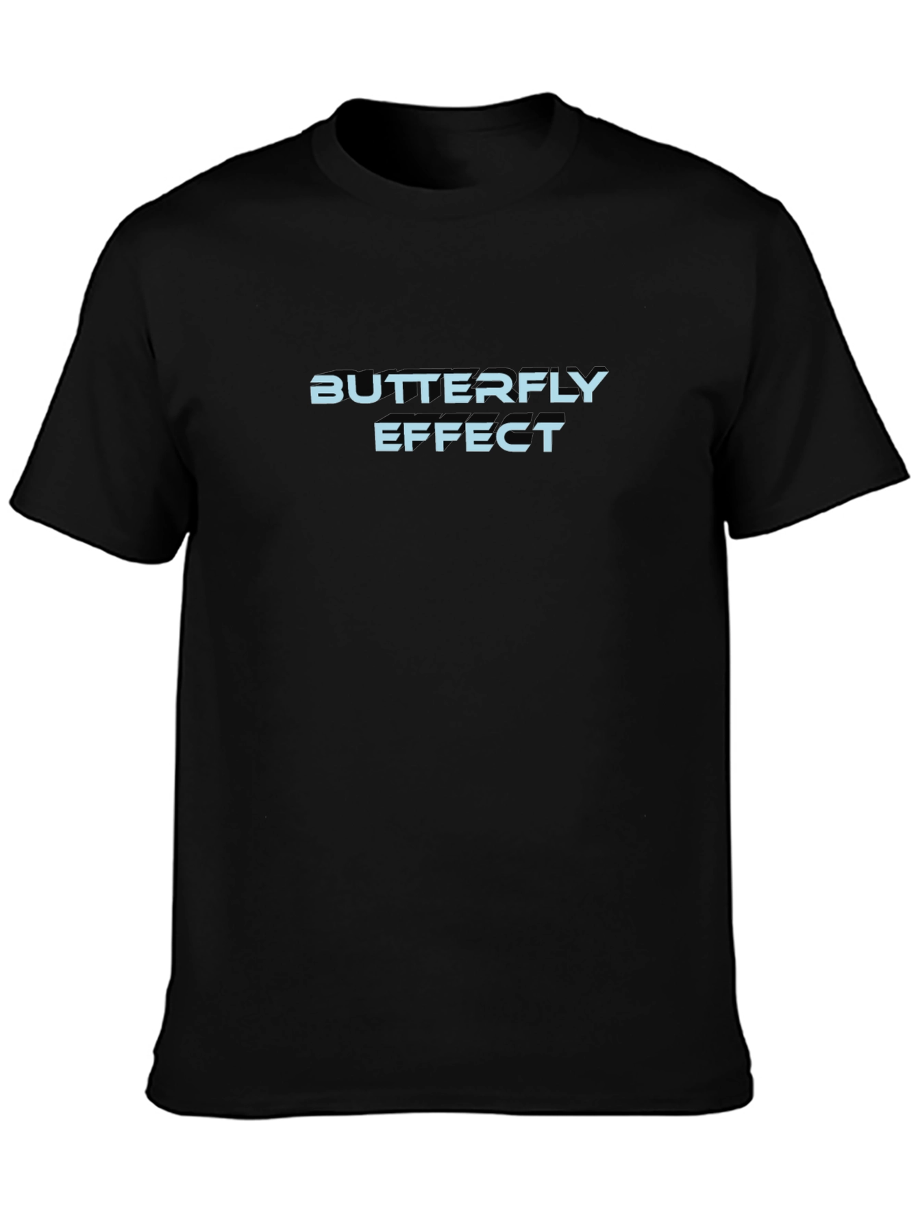 Butterfly Effect Black Graphic Tee - Soft & Stylish