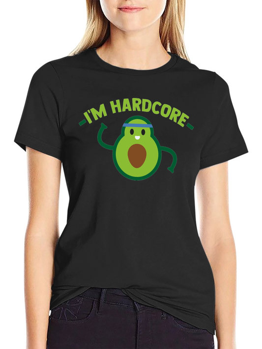 Hardcore Avocado T-Shirt - Funny Gym Workout Tee