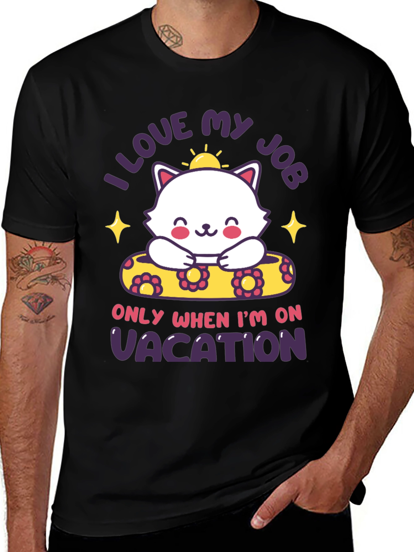 I Love My Job Vacation T-Shirt