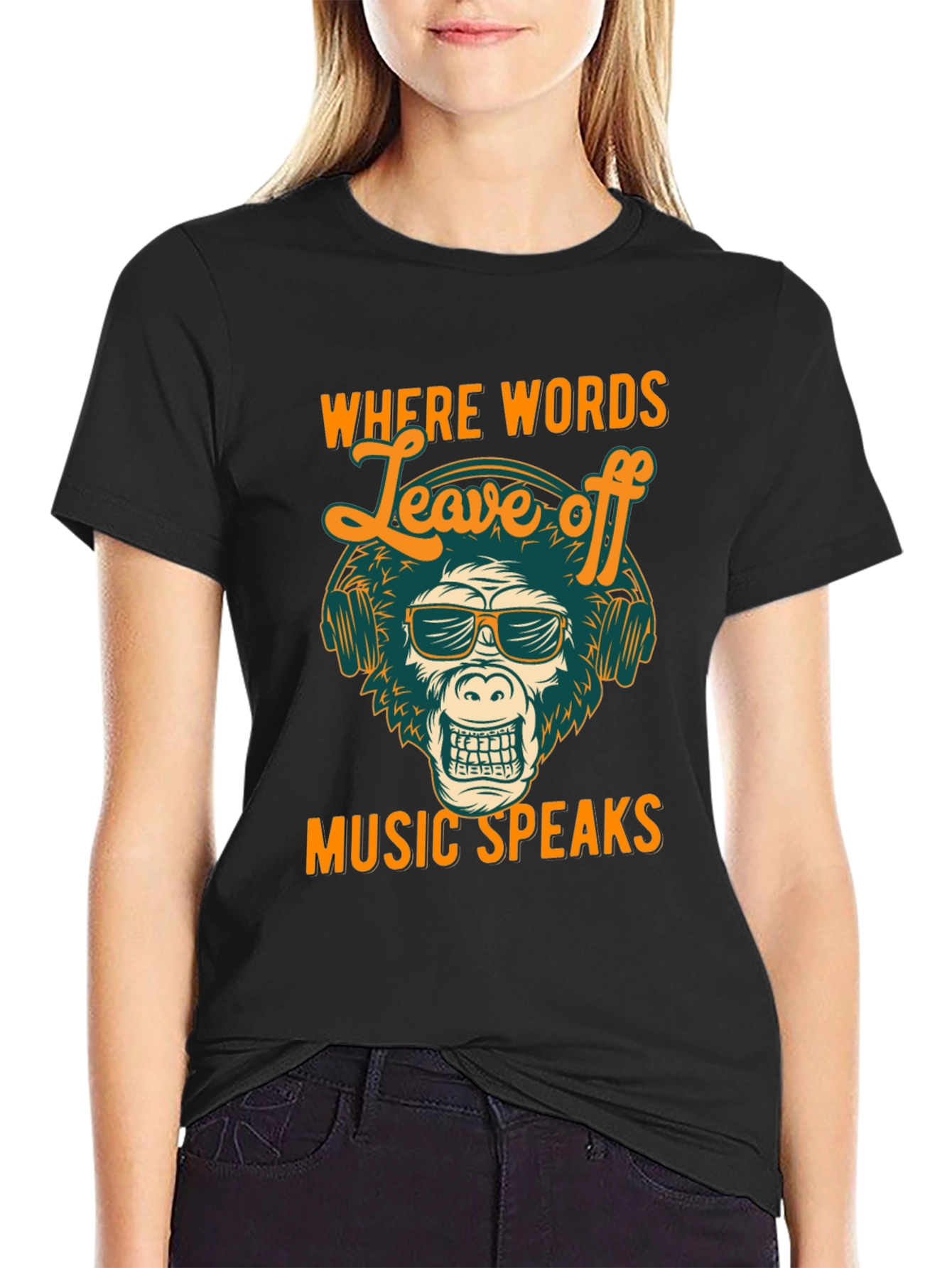Music Speaks Graphic T-Shirt