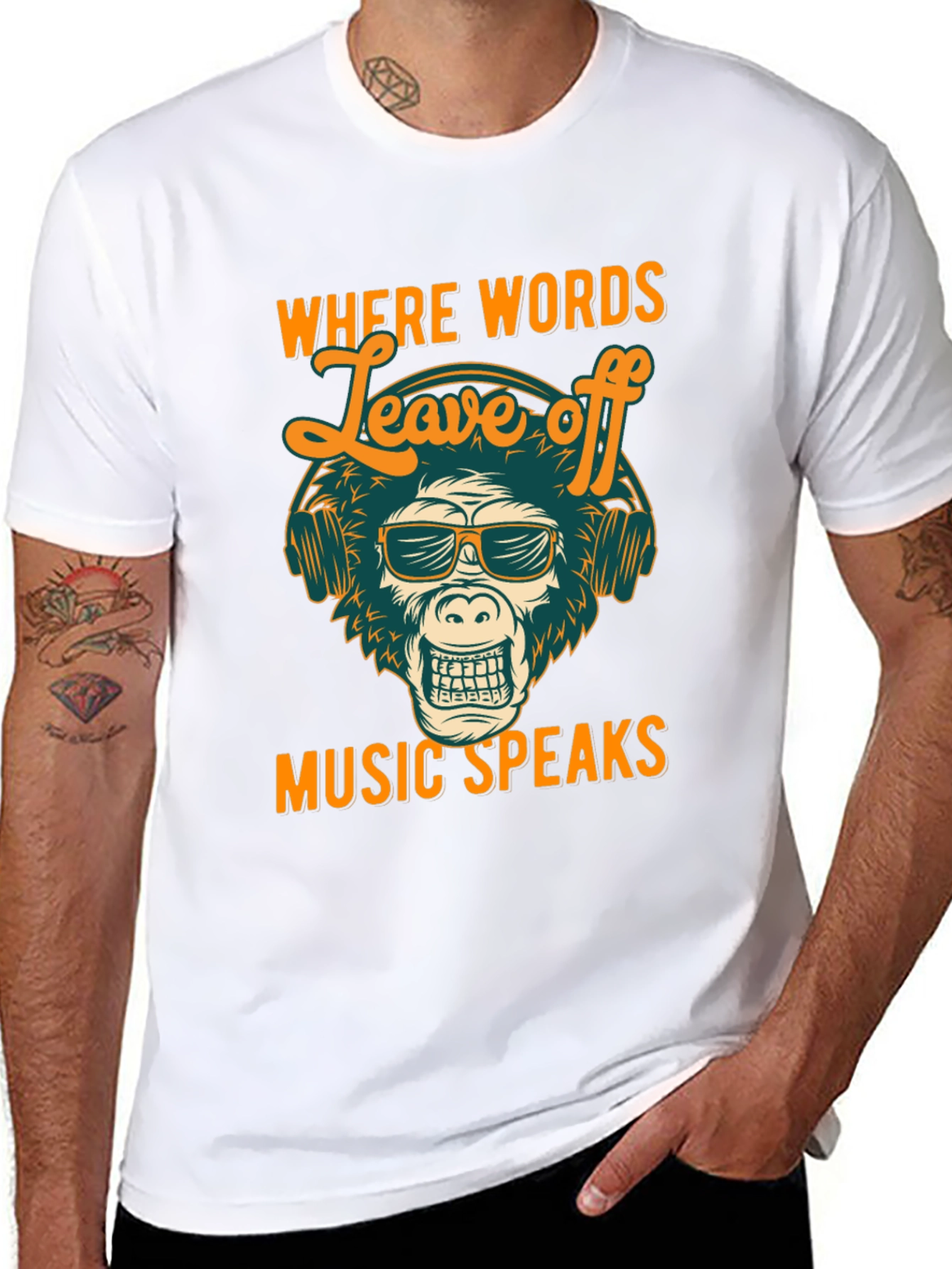 Music Speaks Graphic T-Shirt