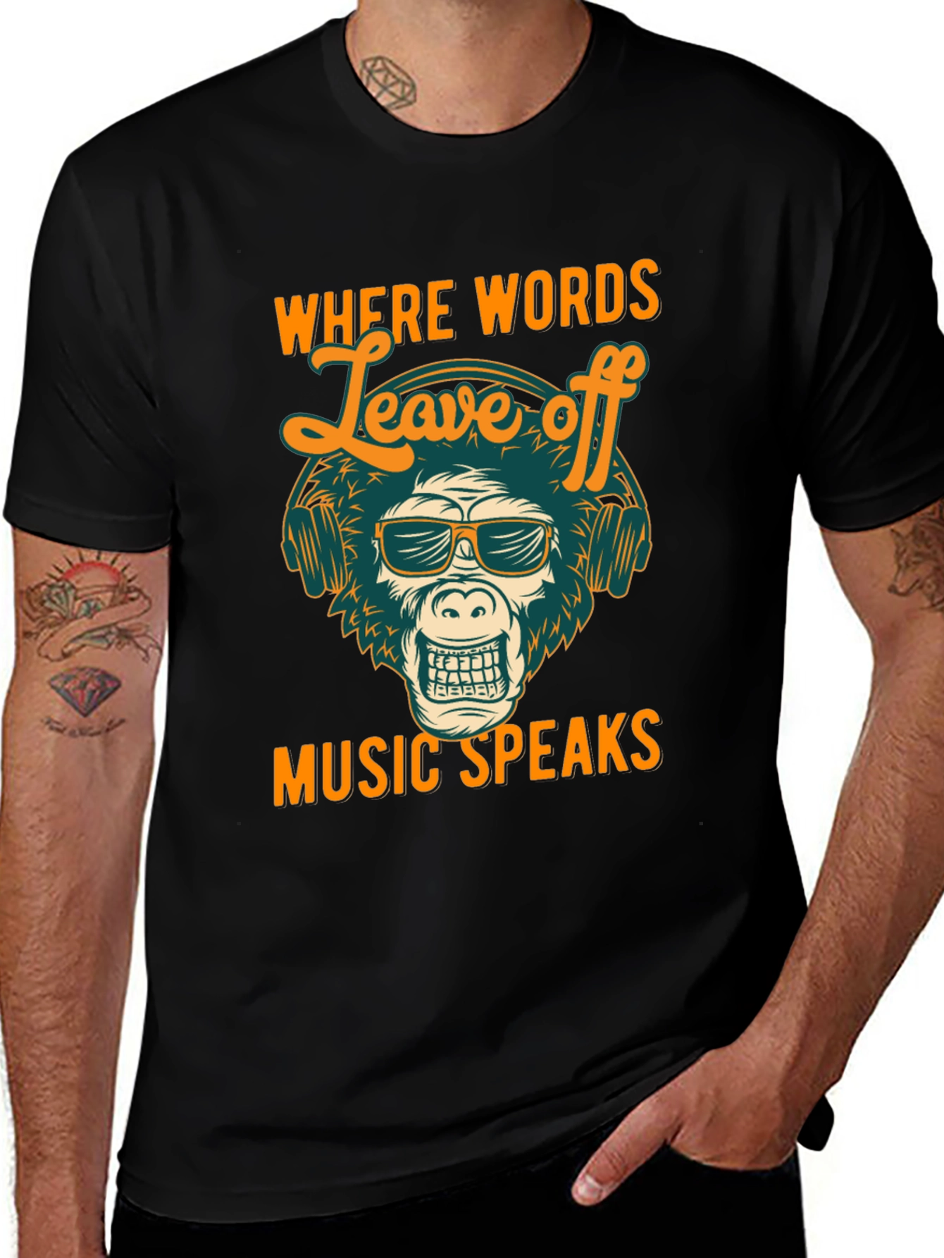 Music Speaks Graphic T-Shirt