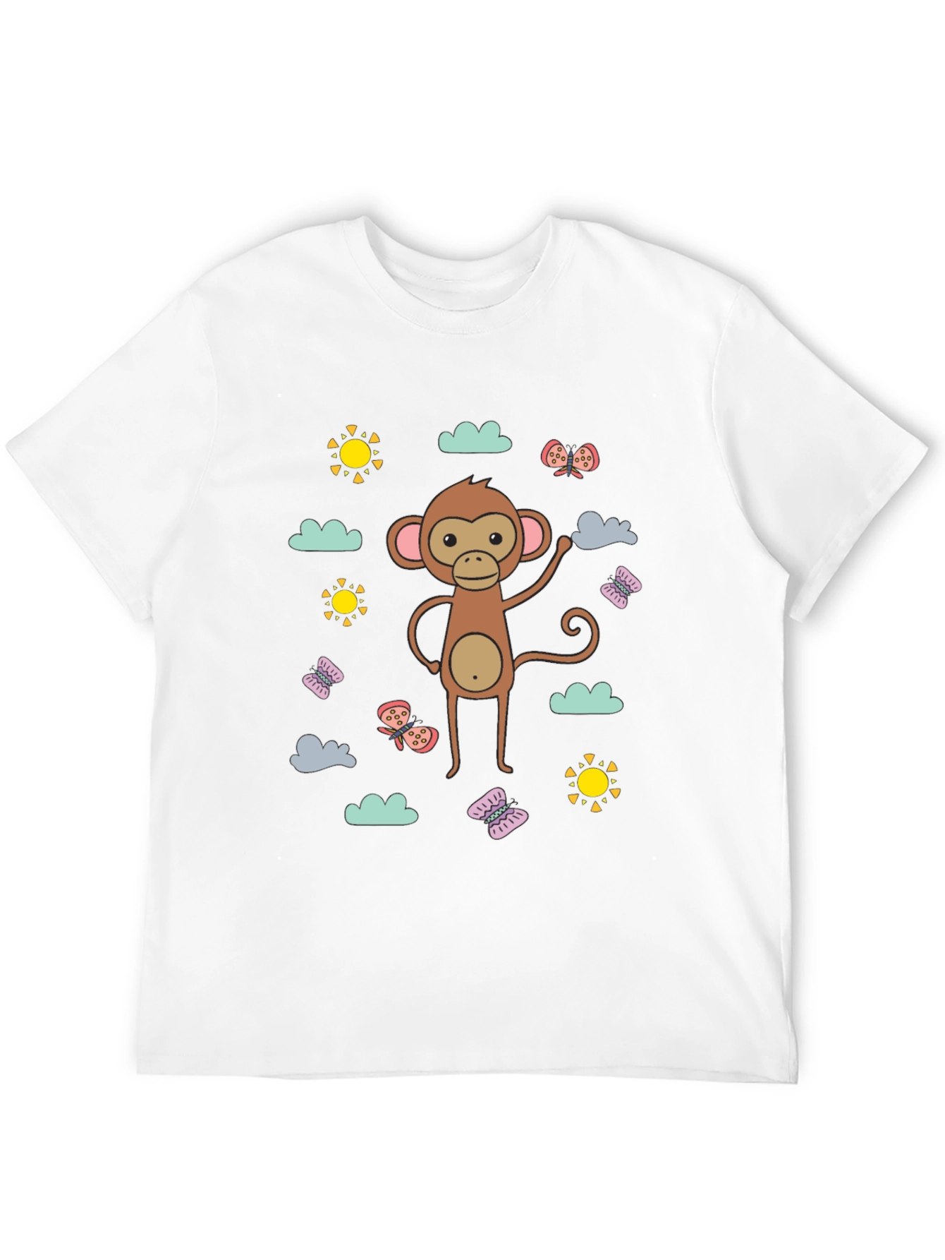 Fun Monkey Graphic Tee - Black Cotton Comfort