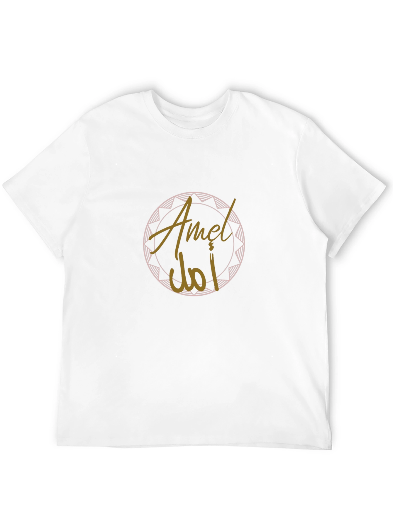 Stylish Black T-Shirt with Circular Motif