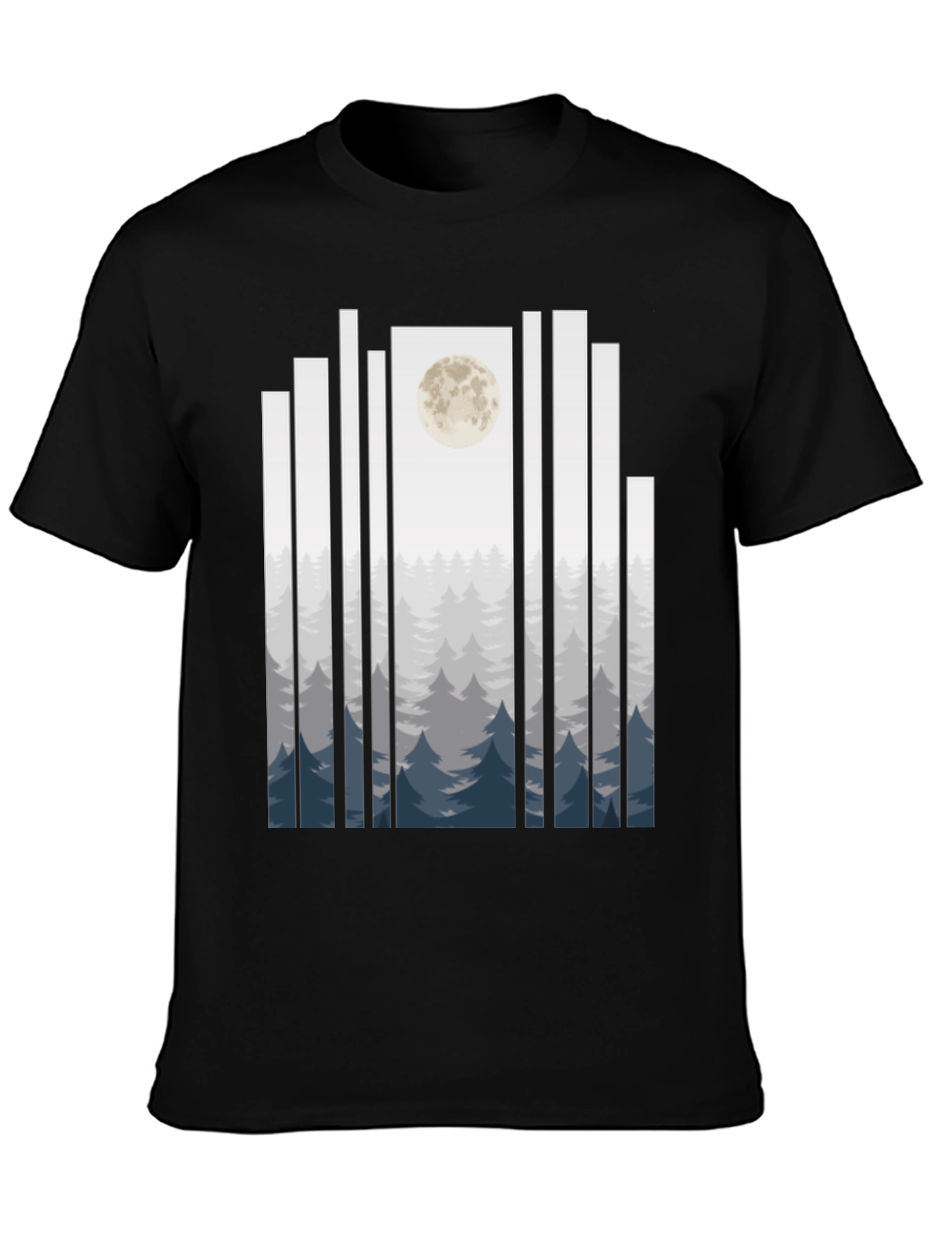 Moonlit Forest T-Shirt - Black