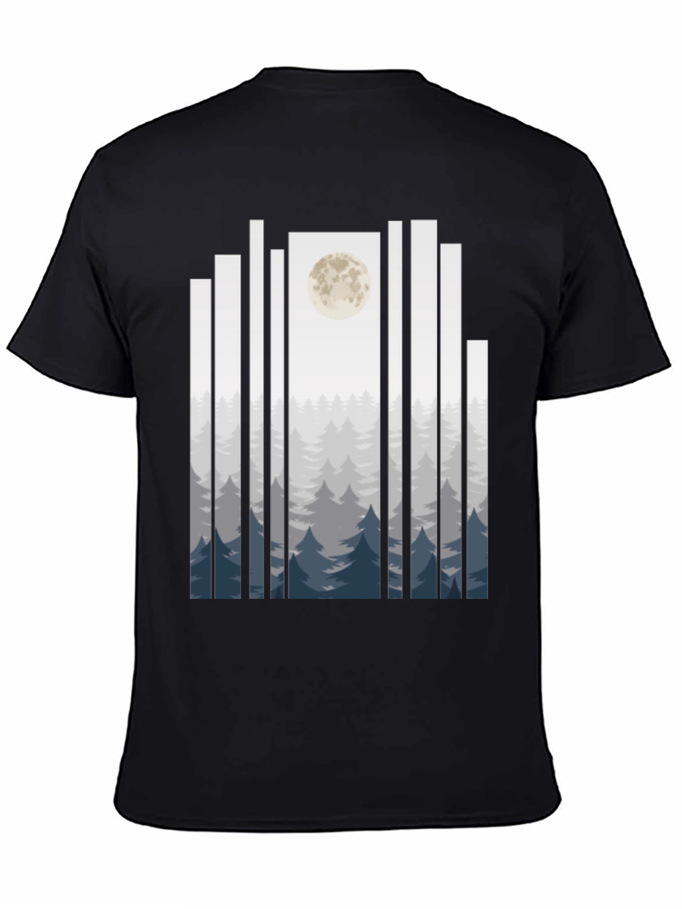 Moonlit Forest T-Shirt - Black