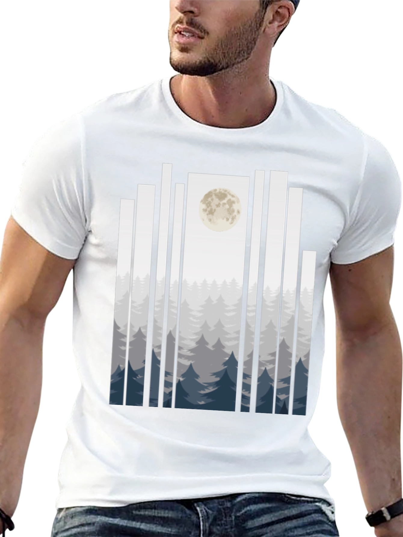 Moonlit Forest T-Shirt - Black