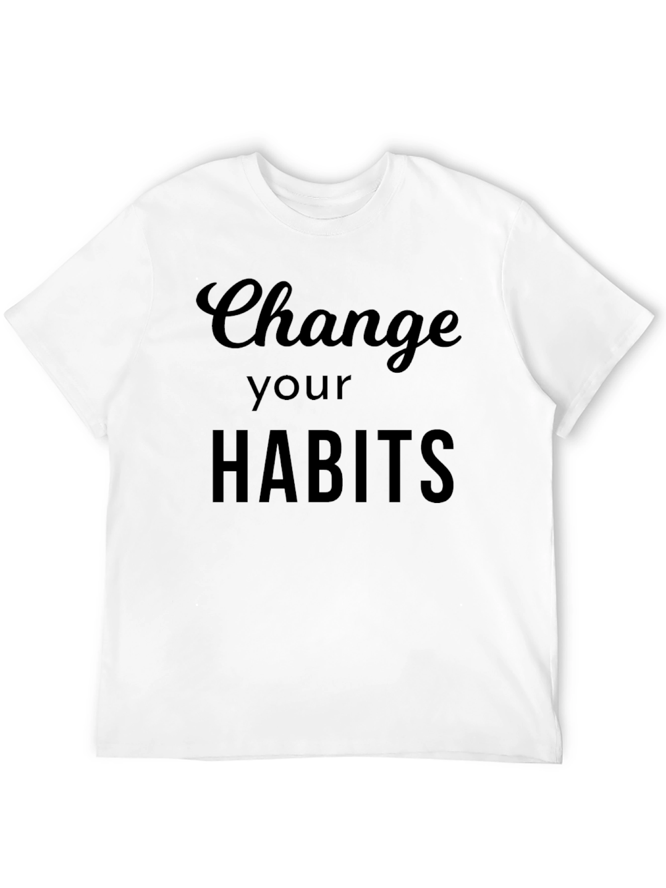 Change Your Habits Black Graphic Tee