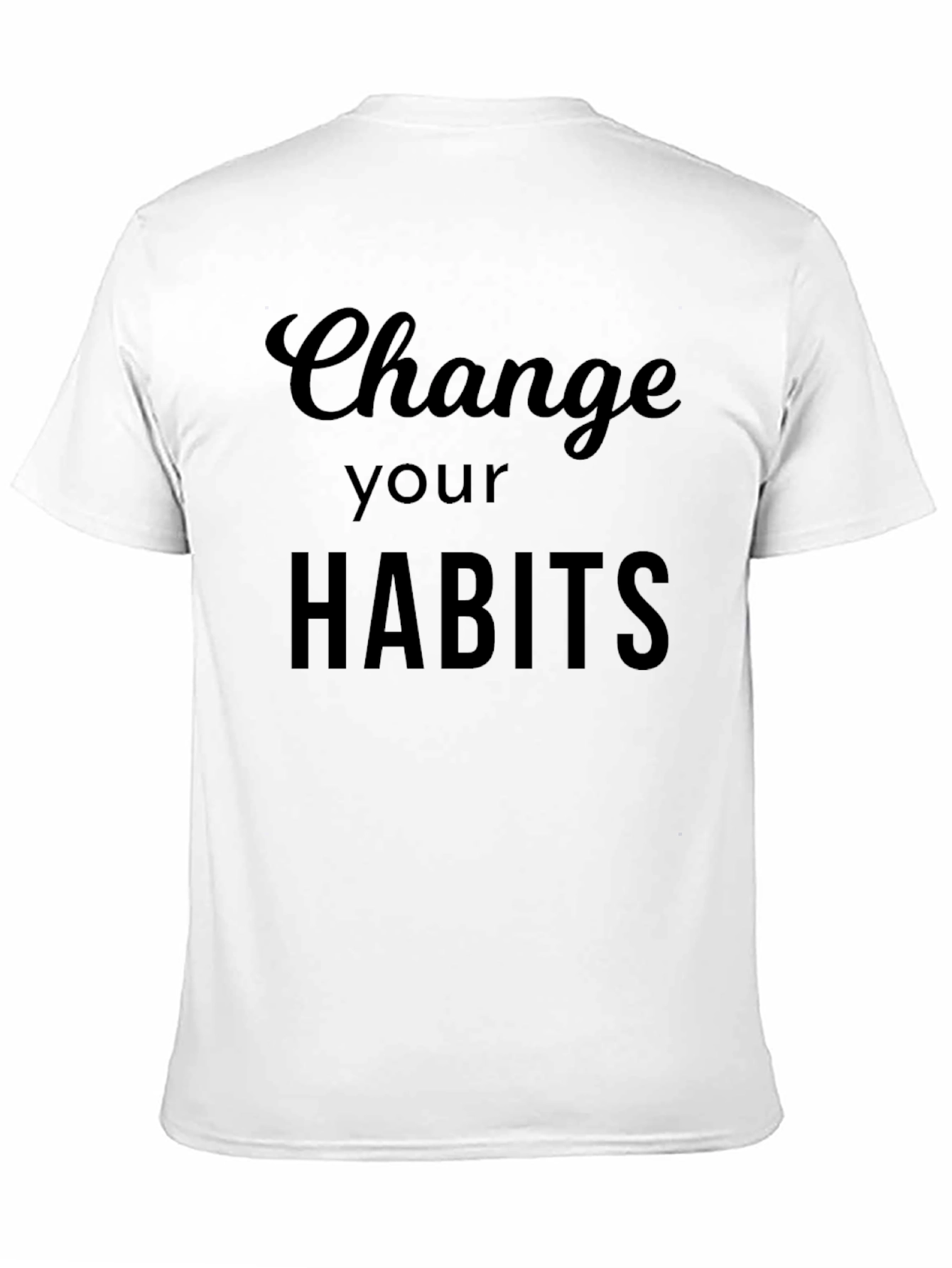 Change Your Habits Black Graphic Tee