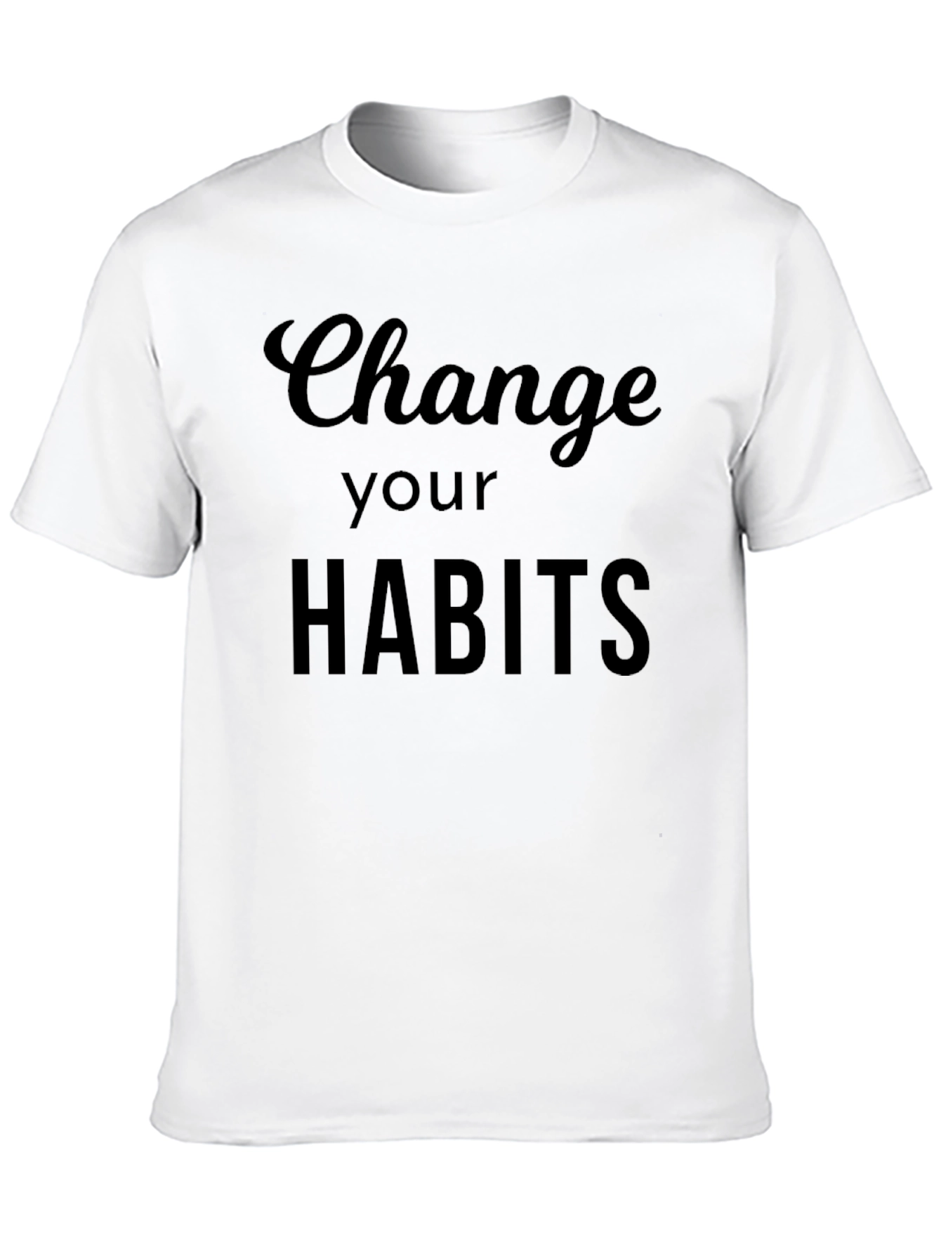 Change Your Habits Black Graphic Tee