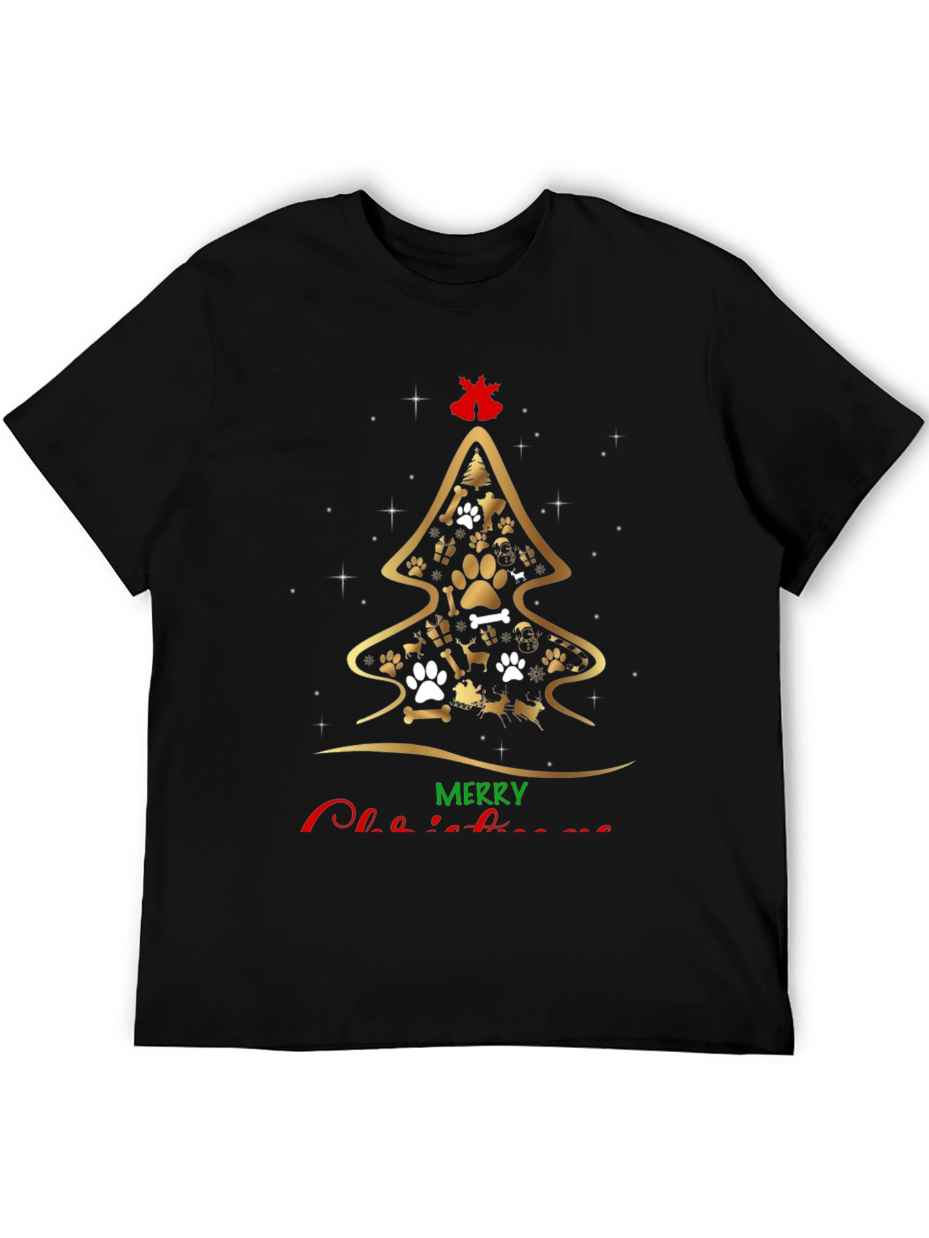 Dog Lover Christmas Tree T-Shirt