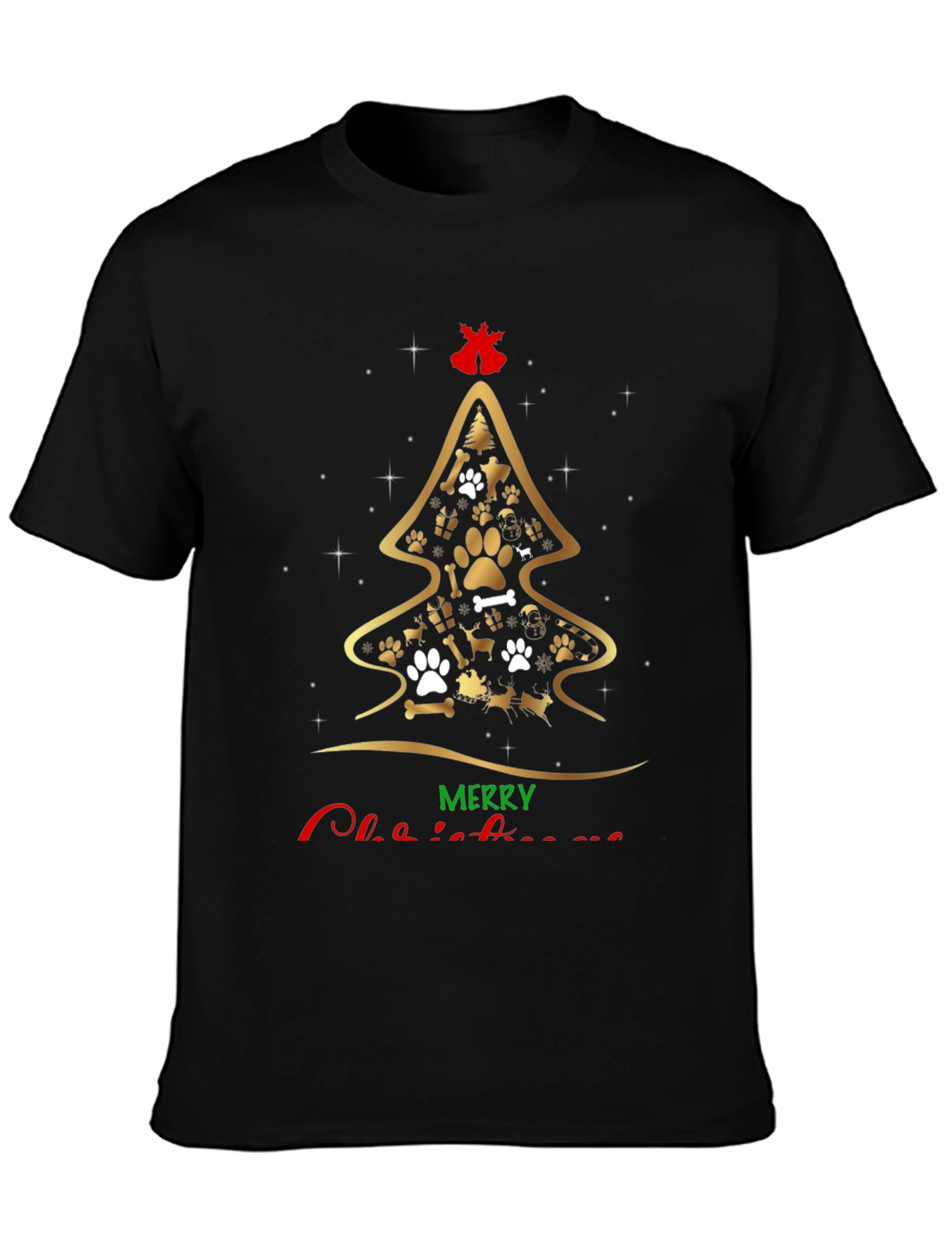 Dog Lover Christmas Tree T-Shirt