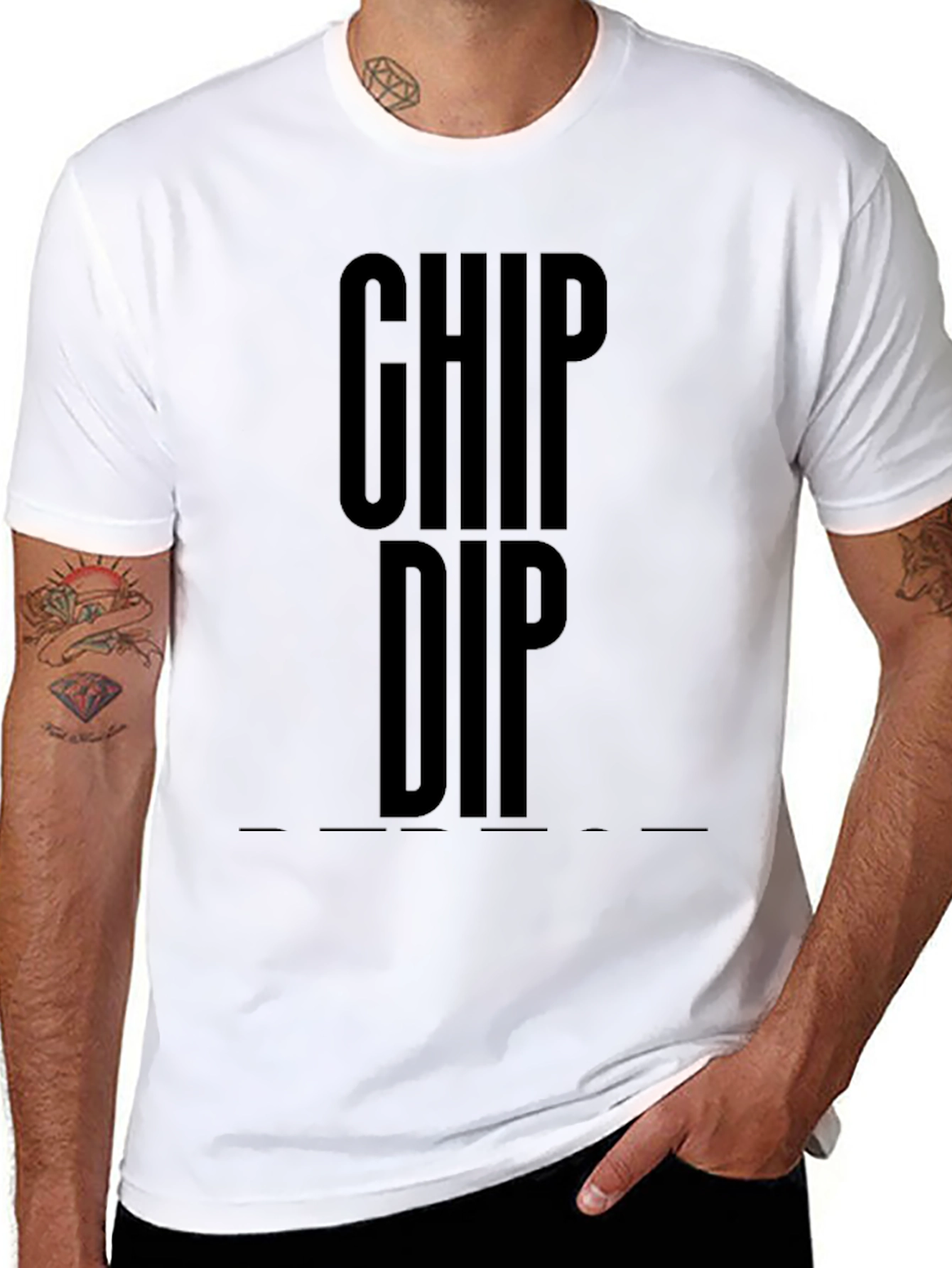 Chip Dip Black Graphic Tee