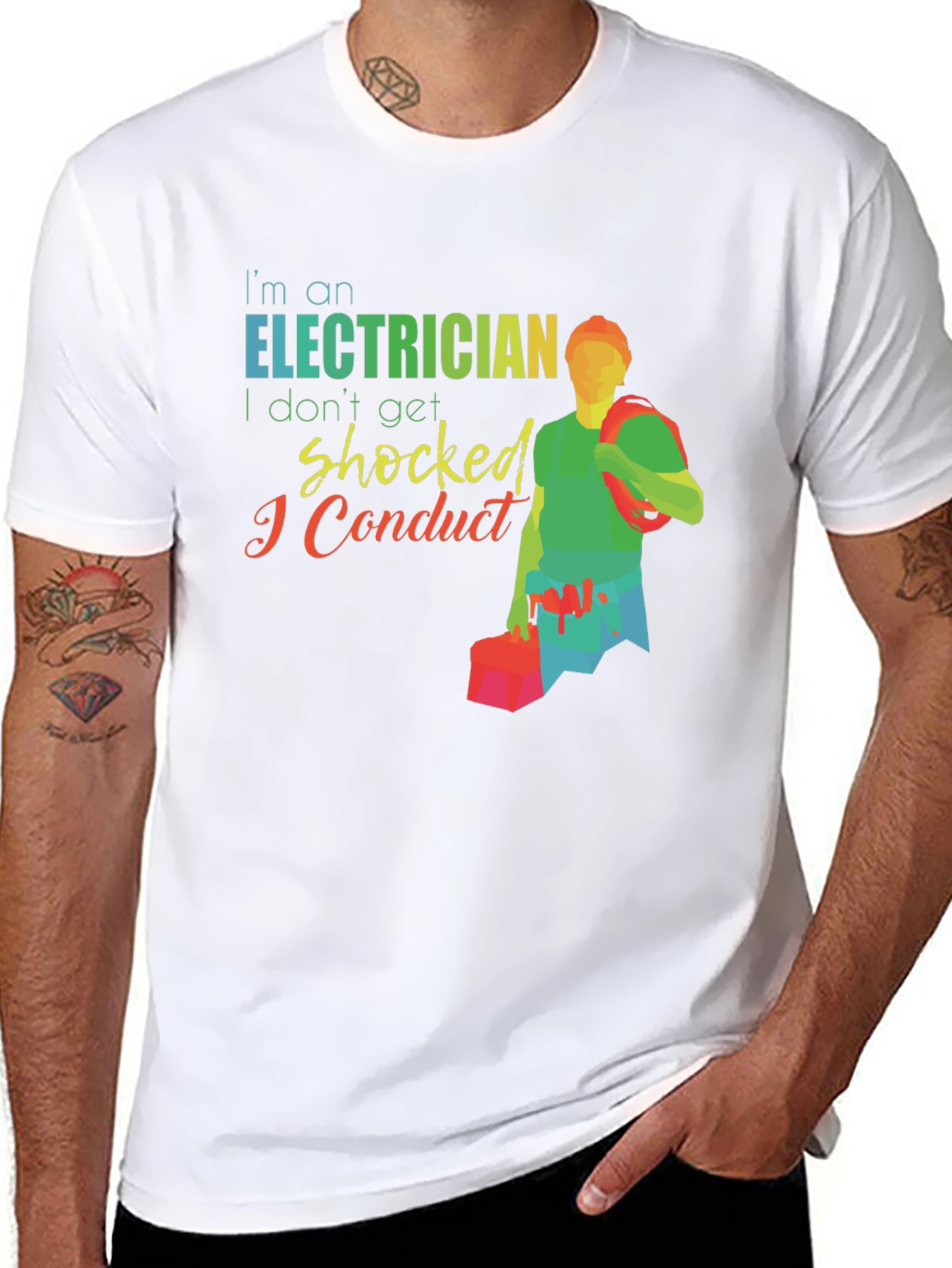 Electrician Humor Graphic T-Shirt