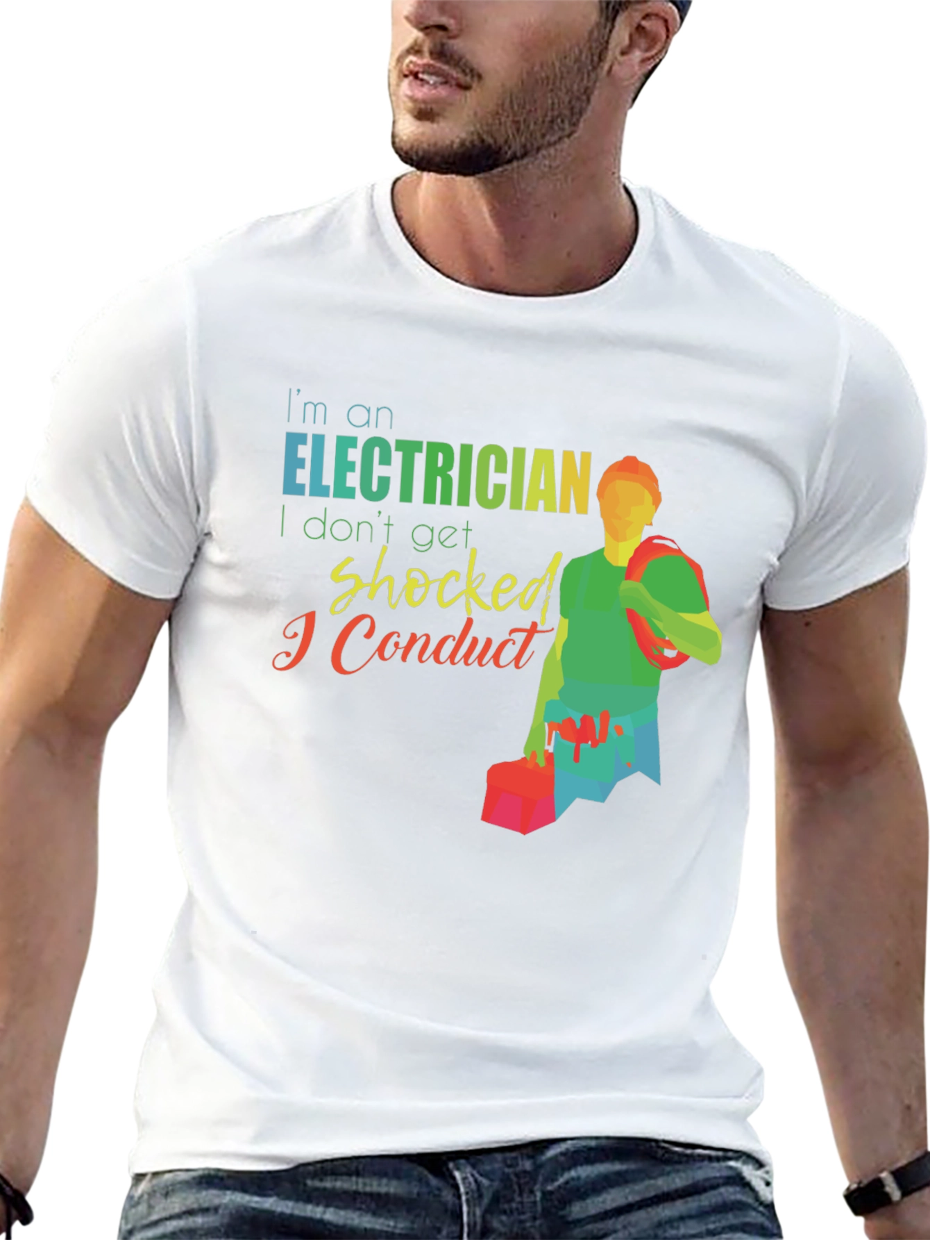 Electrician Humor Graphic T-Shirt