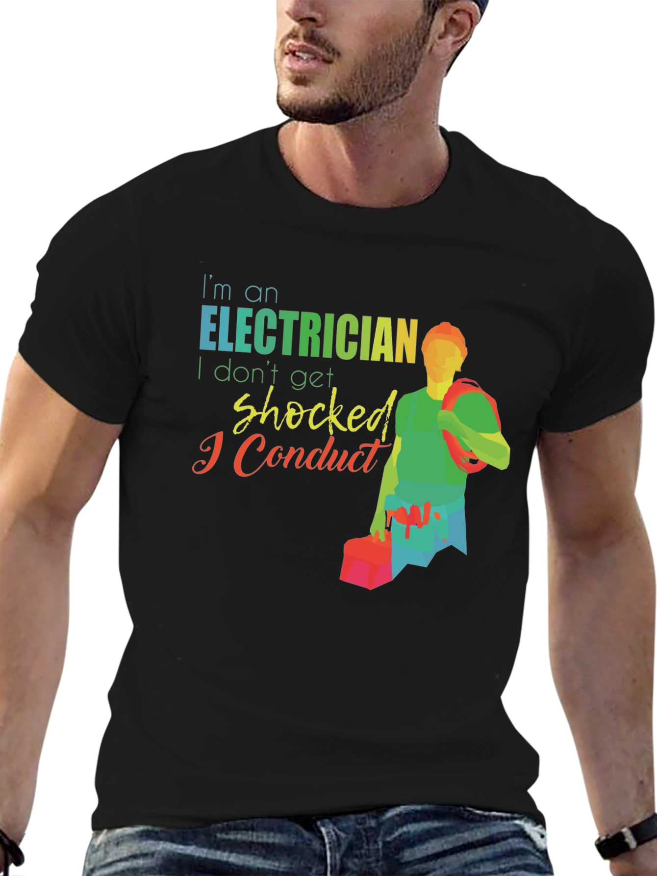 Electrician Humor Graphic T-Shirt