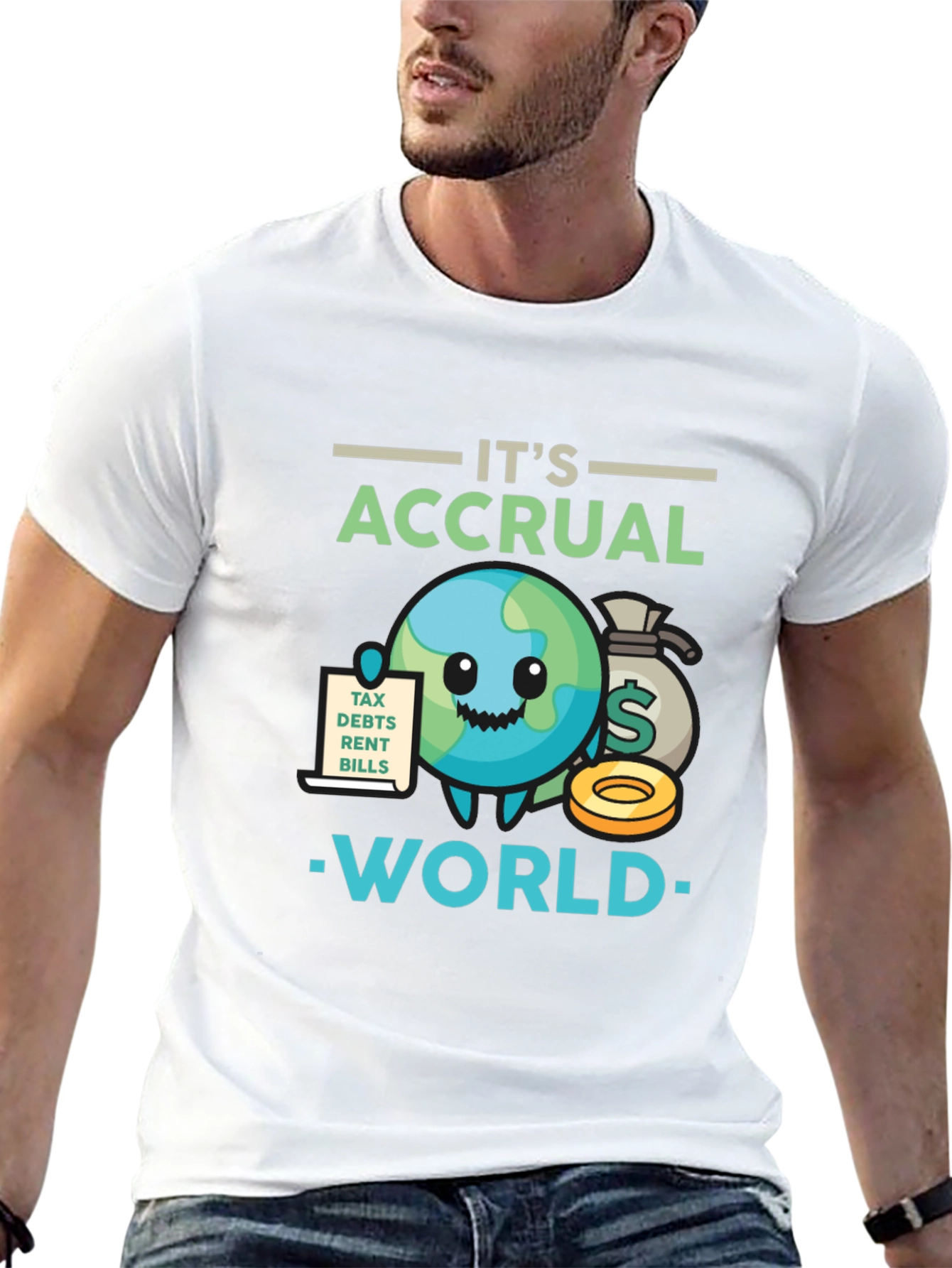 Its Accrual World Funny Accounting T-Shirt