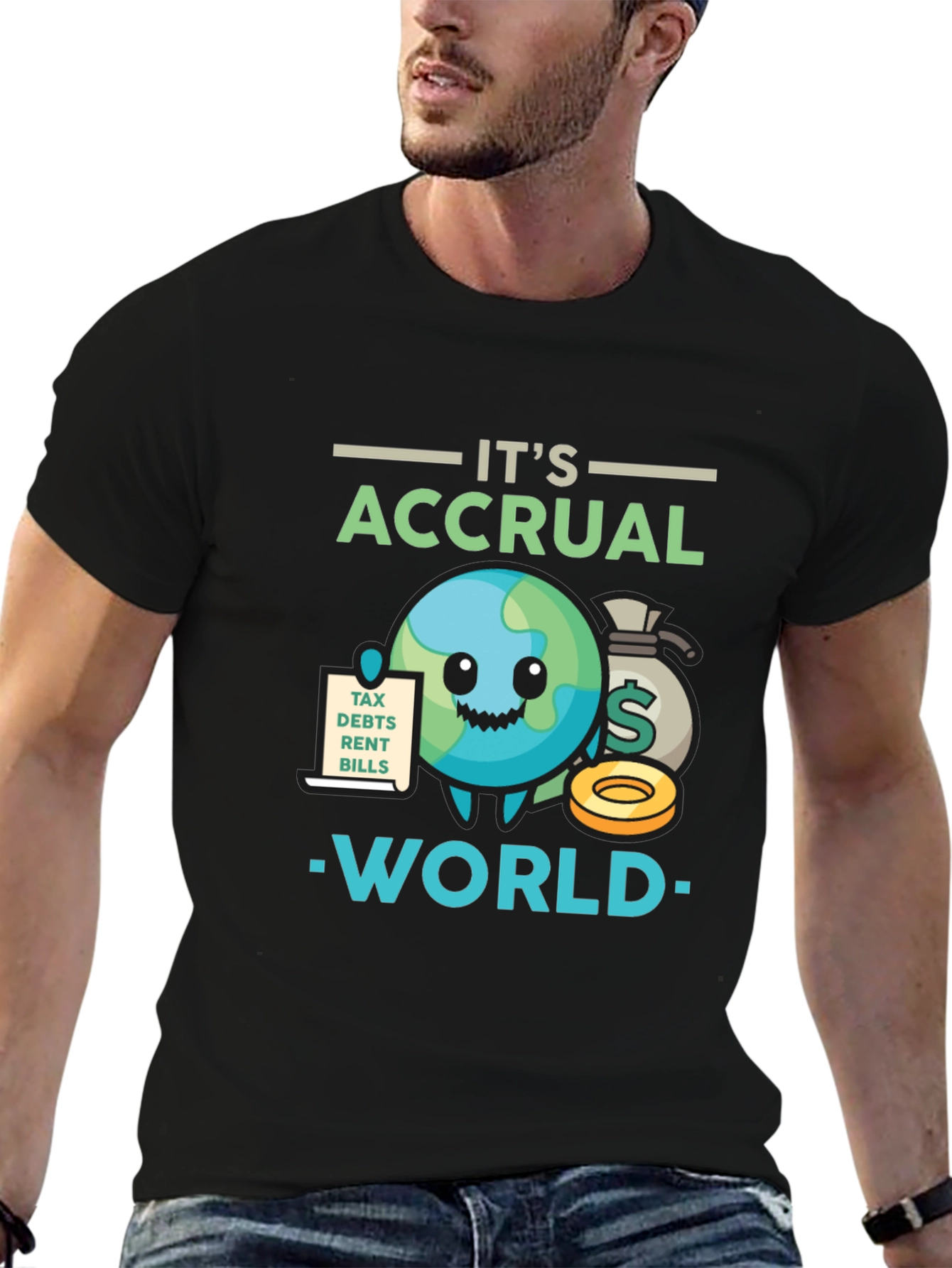 Its Accrual World Funny Accounting T-Shirt