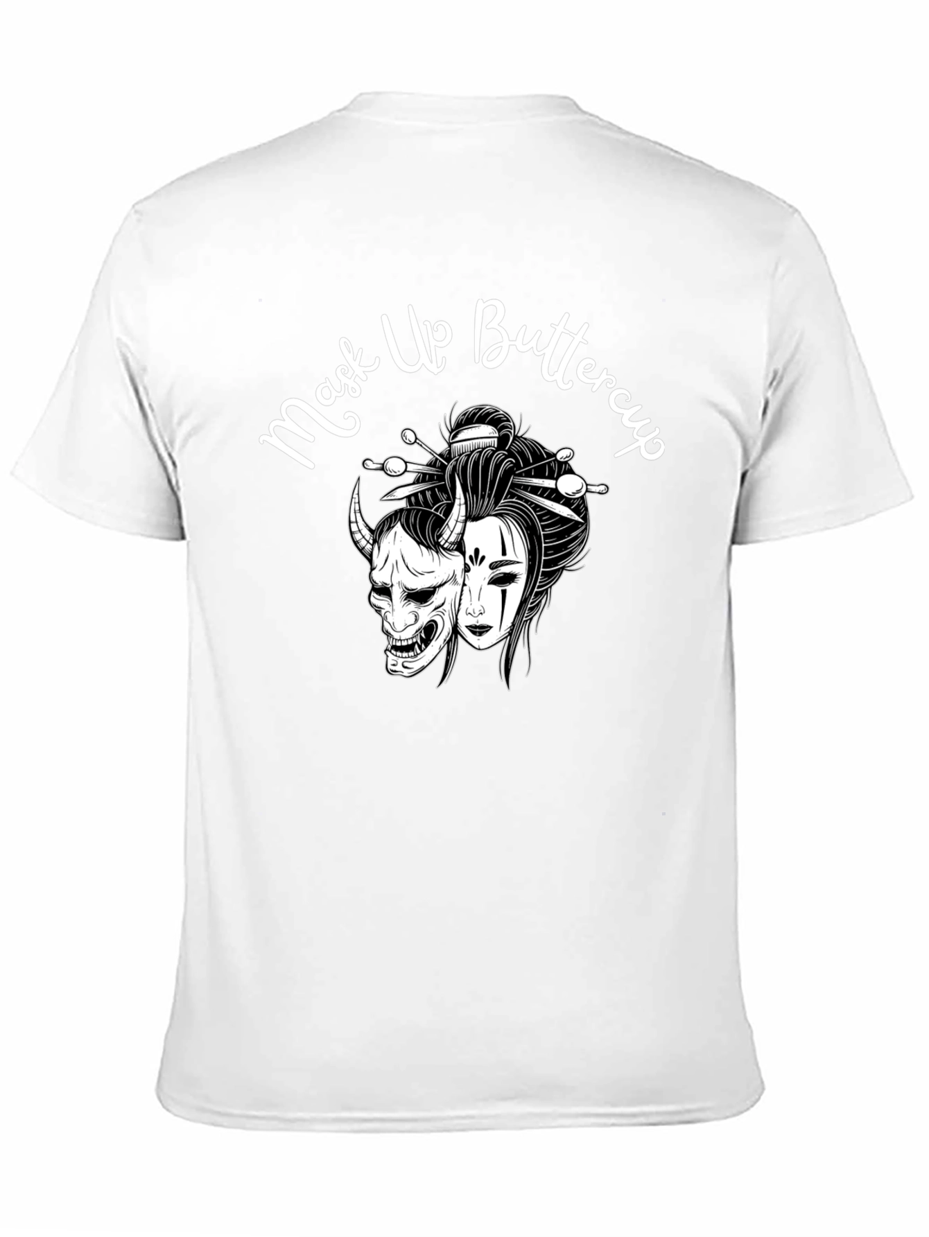 Mask Up Buttercup Graphic Tee - Black