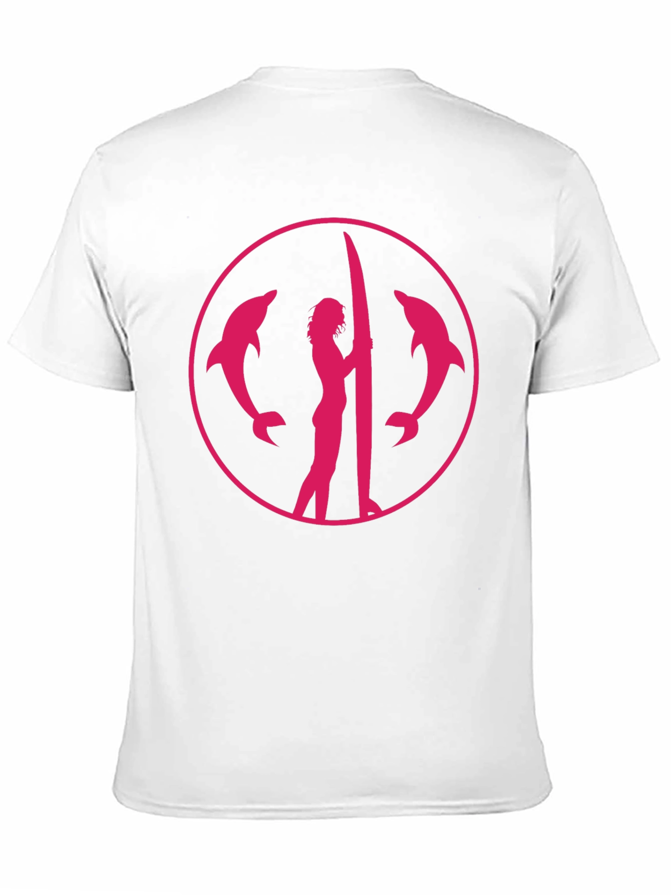 Dolphin Surfer Graphic Tee - Black