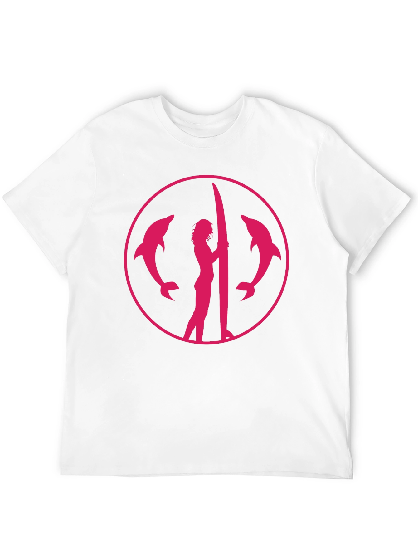 Dolphin Surfer Graphic Tee - Black