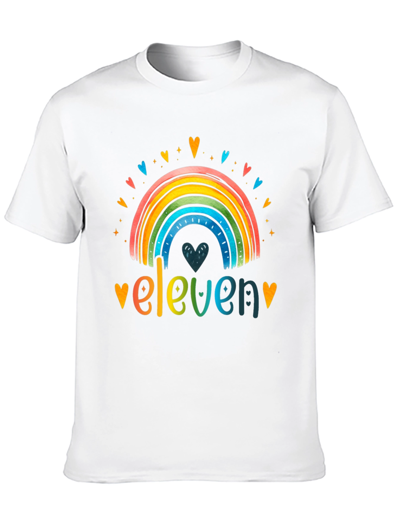 Eleven Rainbow Graphic Tee - Birthday Shirt