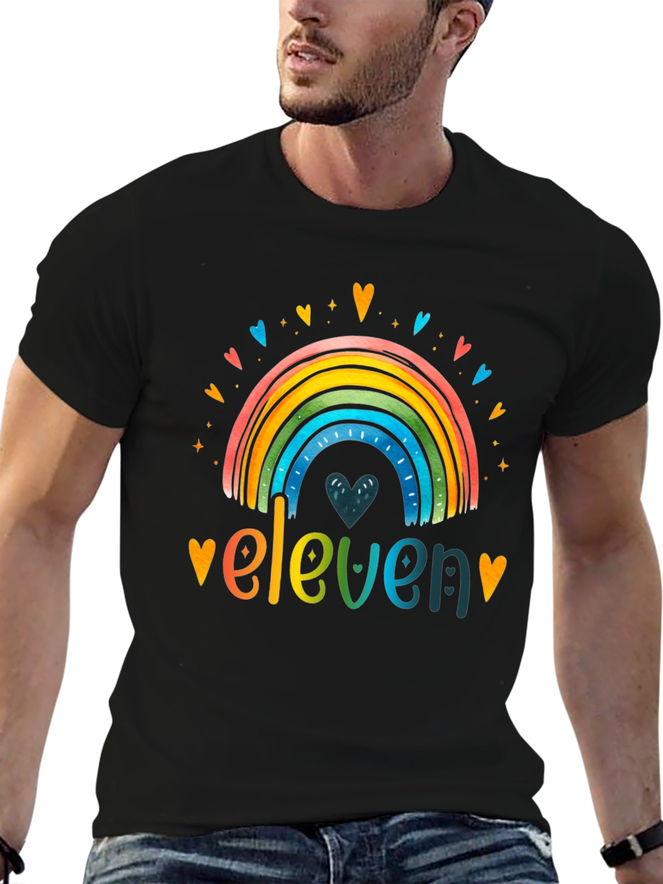 Eleven Rainbow Graphic Tee - Birthday Shirt