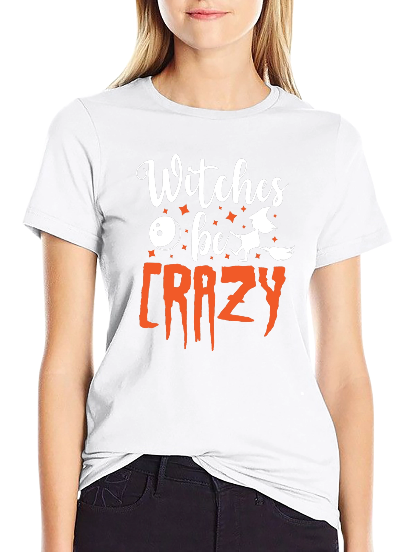 Witches Be Crazy Graphic Halloween T-Shirt
