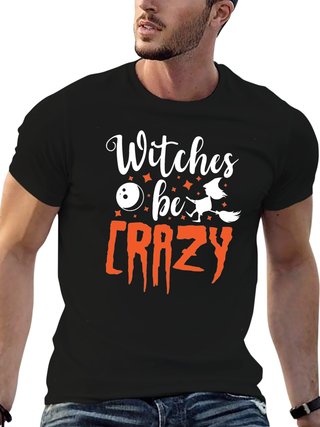 Witches Be Crazy Graphic Halloween T-Shirt