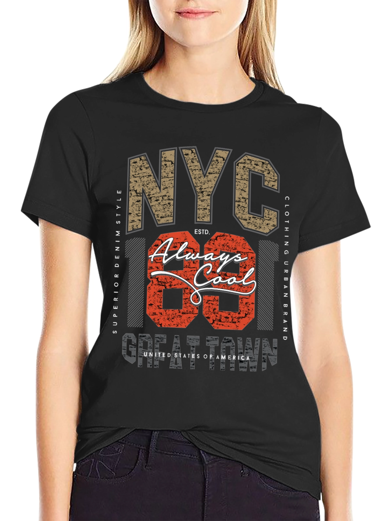 NYC Always Cool Graphic Print Tee