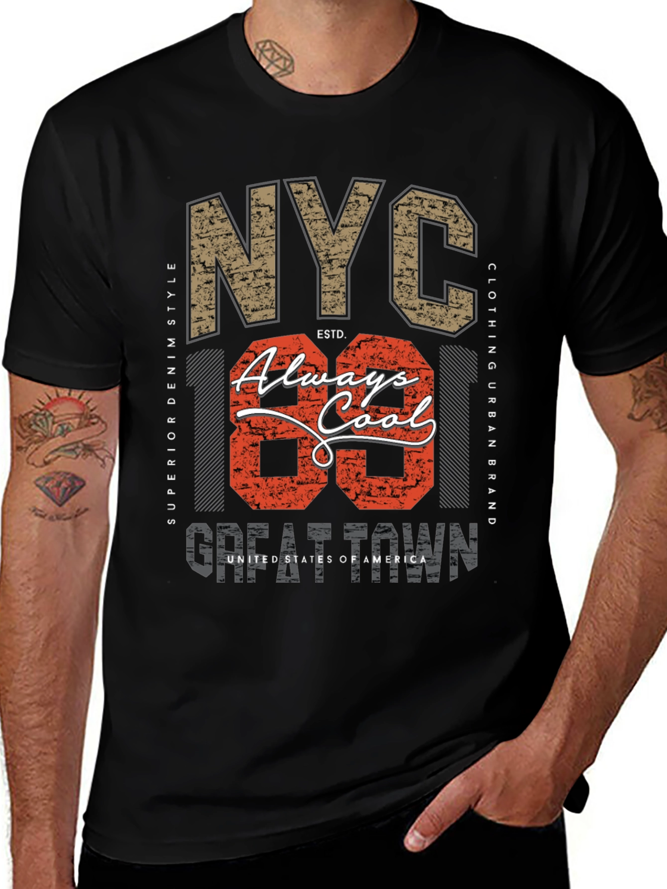 NYC Always Cool Graphic Print Tee