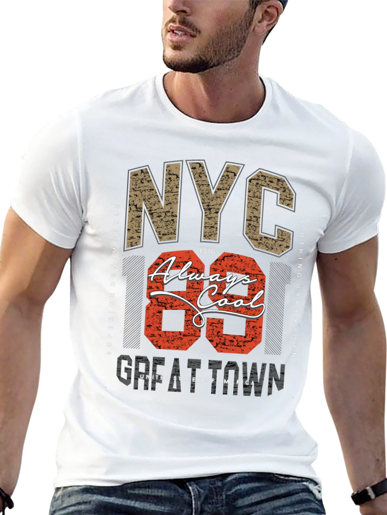 NYC Always Cool Graphic Print Tee